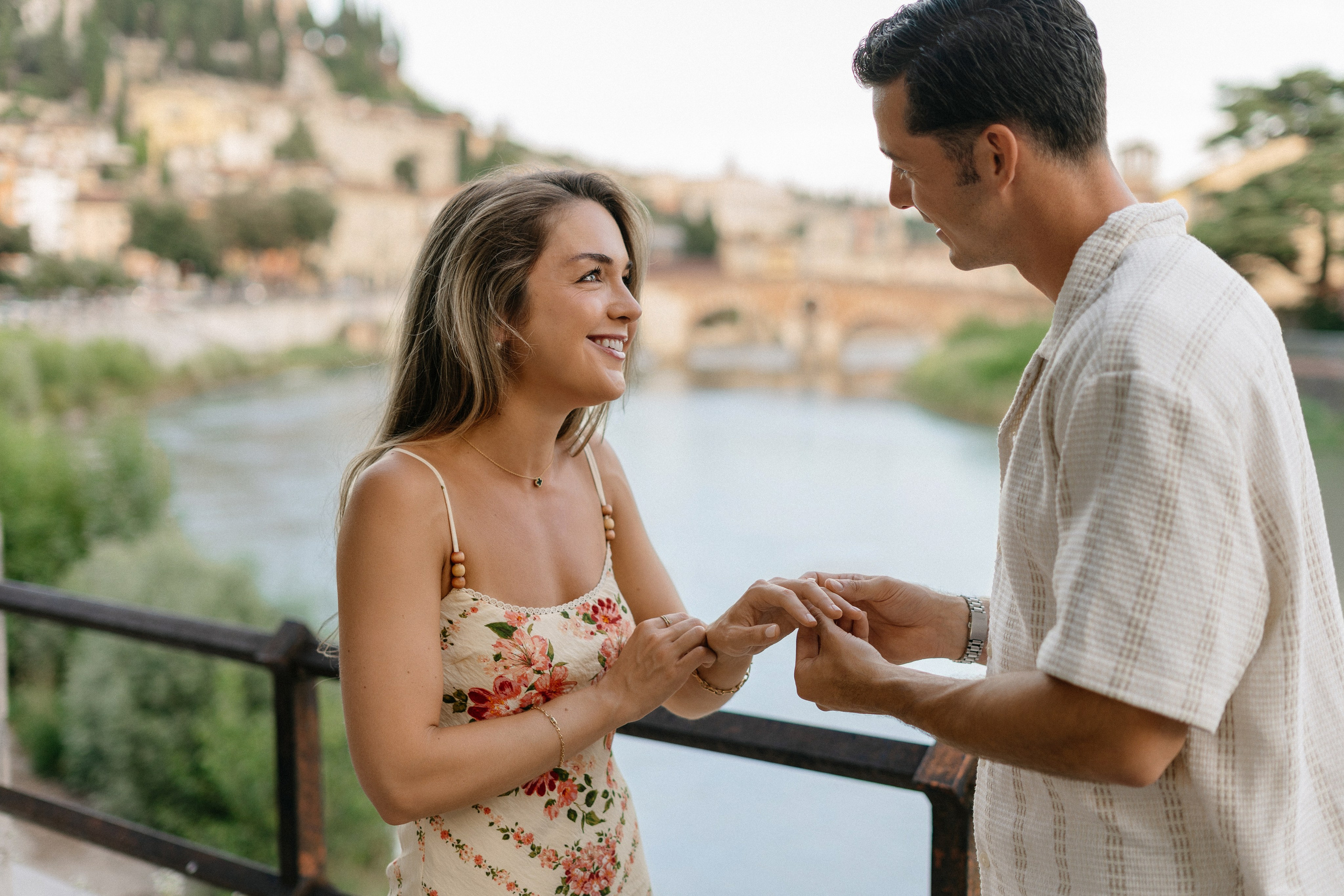 C & C (Ponte Pietra, Verona, Italy). Marriage Proposal Photographer in Verona, Lake Garda and Dolomites| Diana Fedrigo