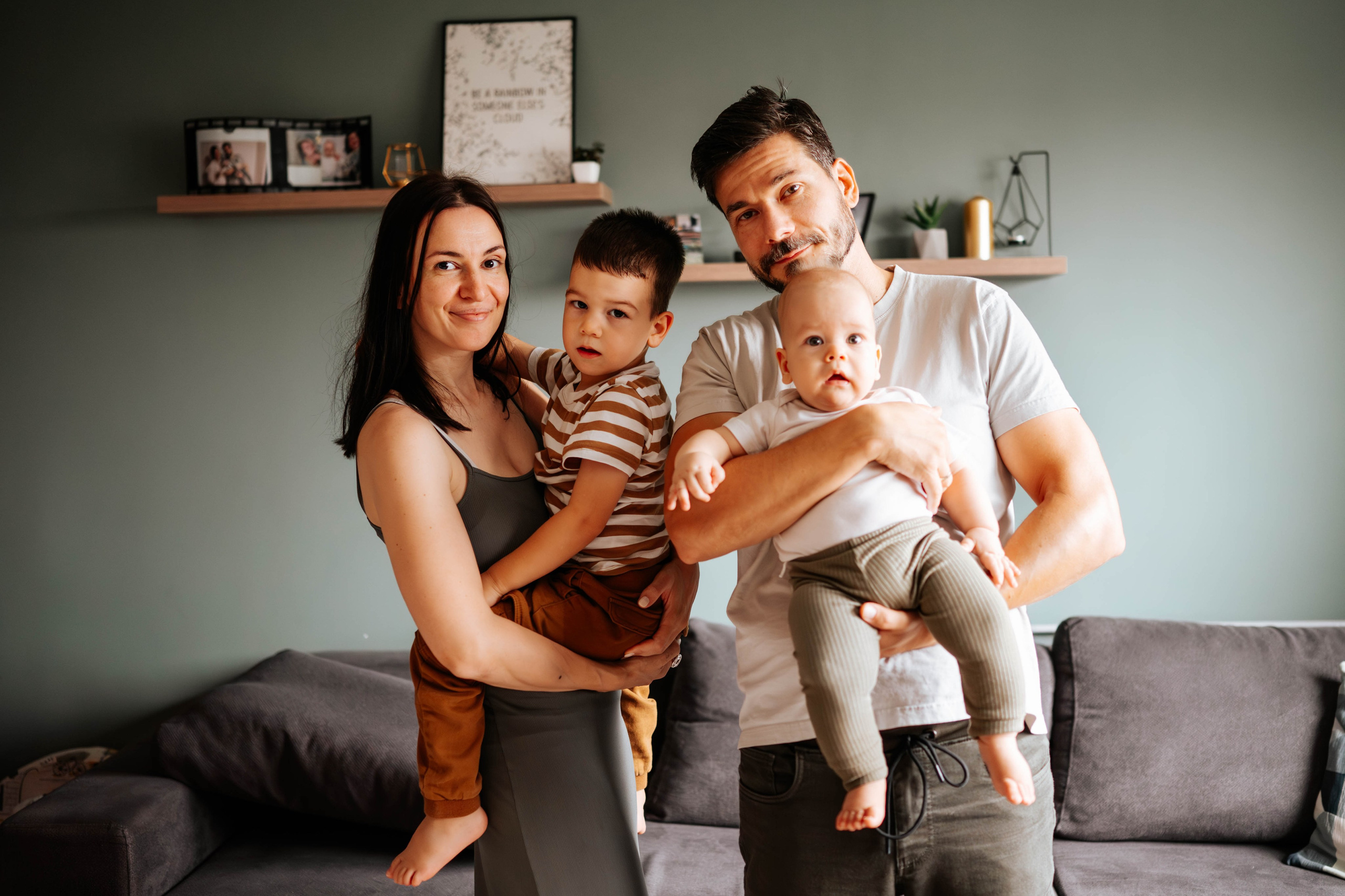 Ivana, Filip, Aljoša i Vanja - porodično fotografisanje. Dečiji i porodični fotograf