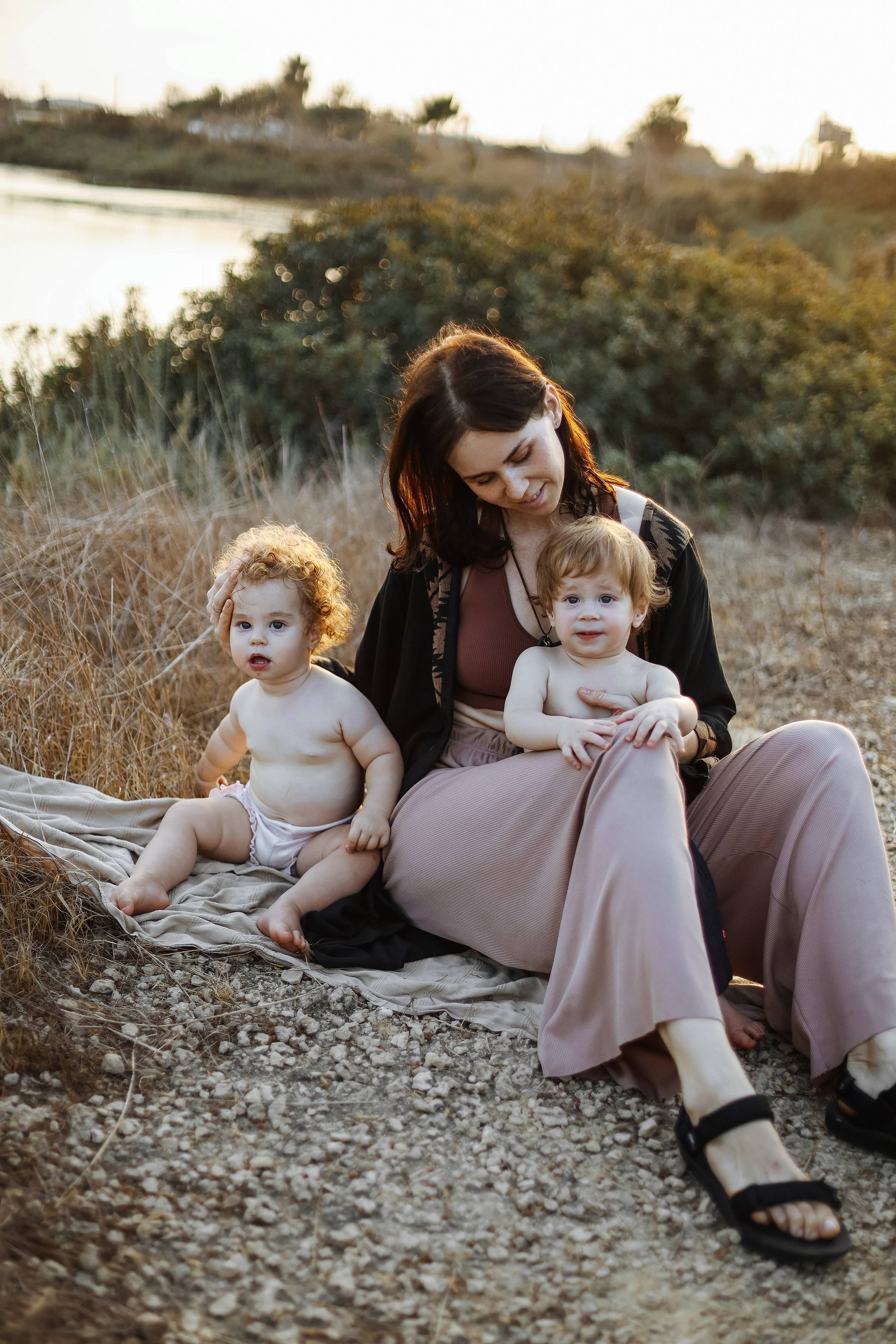 Little curls in Atlit. Family photographer in Israel