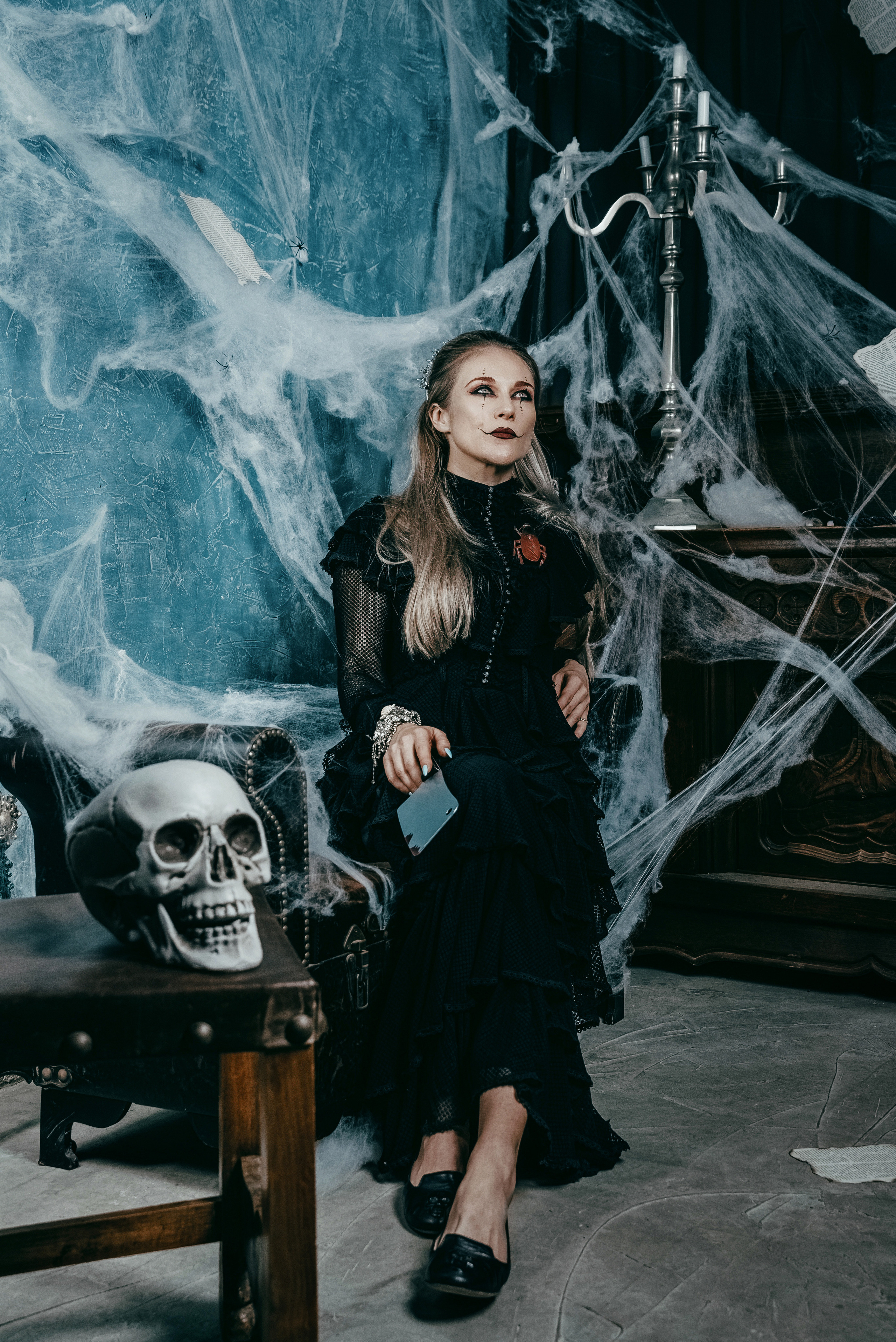Halloween themed studio photo shoot 