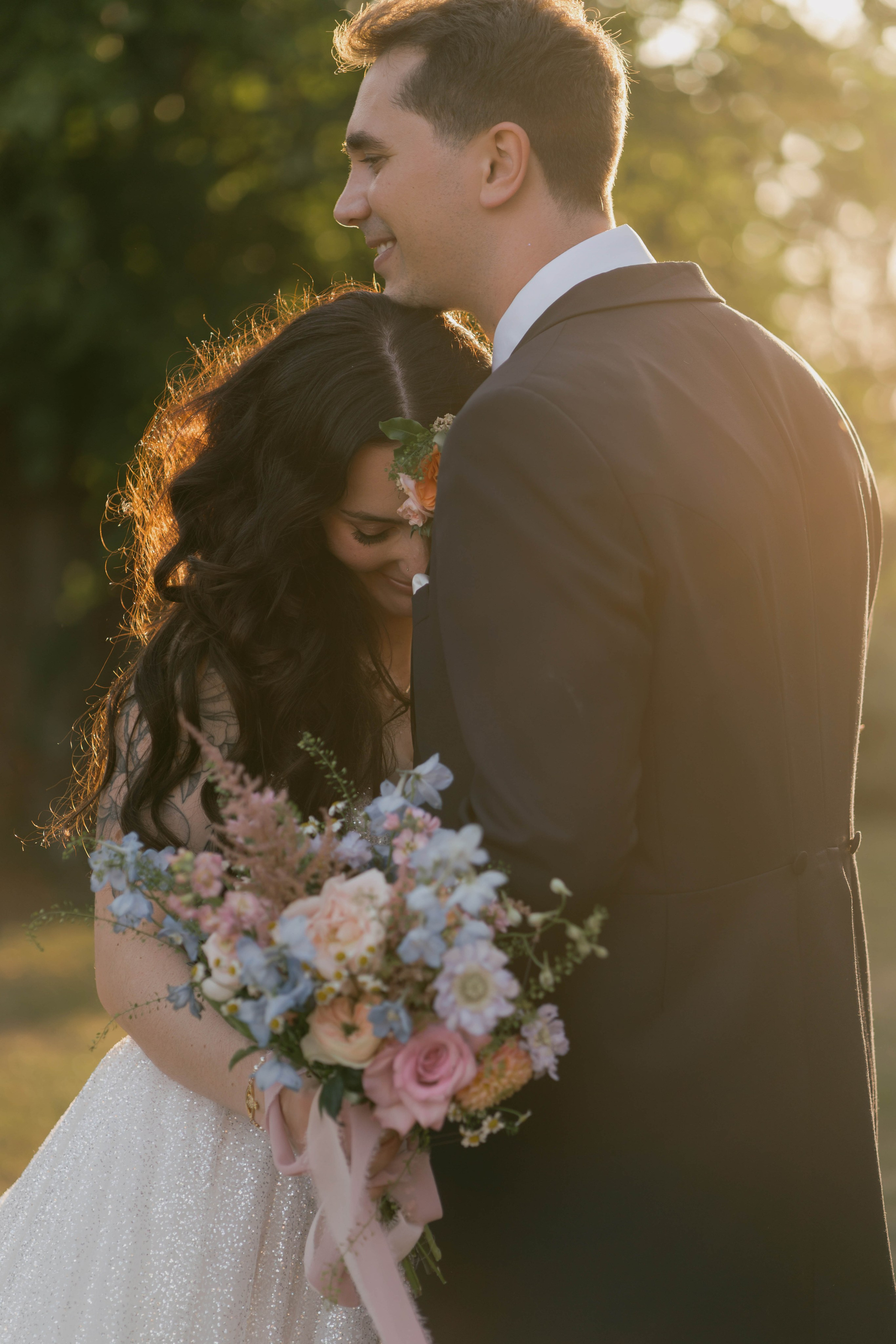     romantic couple portrait Essex countryside wedding venue