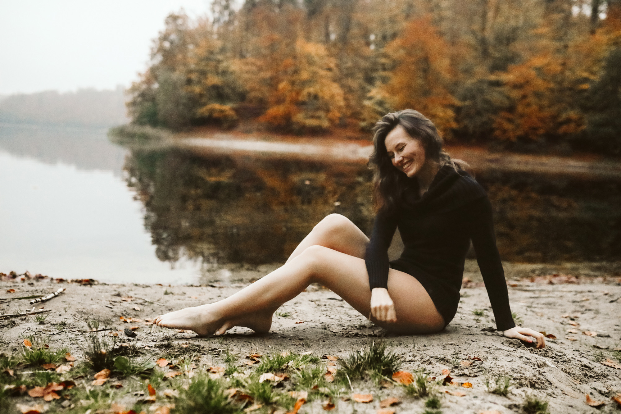 Magda - zachód słońca w Otominie. Fotograf ślubny i rodzinny - Kaszuby, Trójmiasto