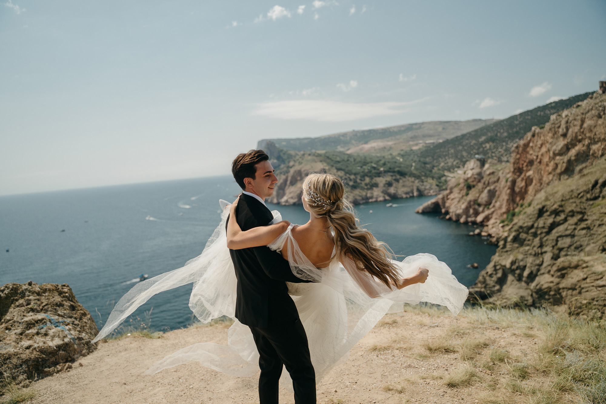 Свадьба в Крыму — Балаклава, Алимова Балка. Фотограф Алексей Попов. Свадебный и семейный фотограф Алексей Попов. Штутгарт, Германия