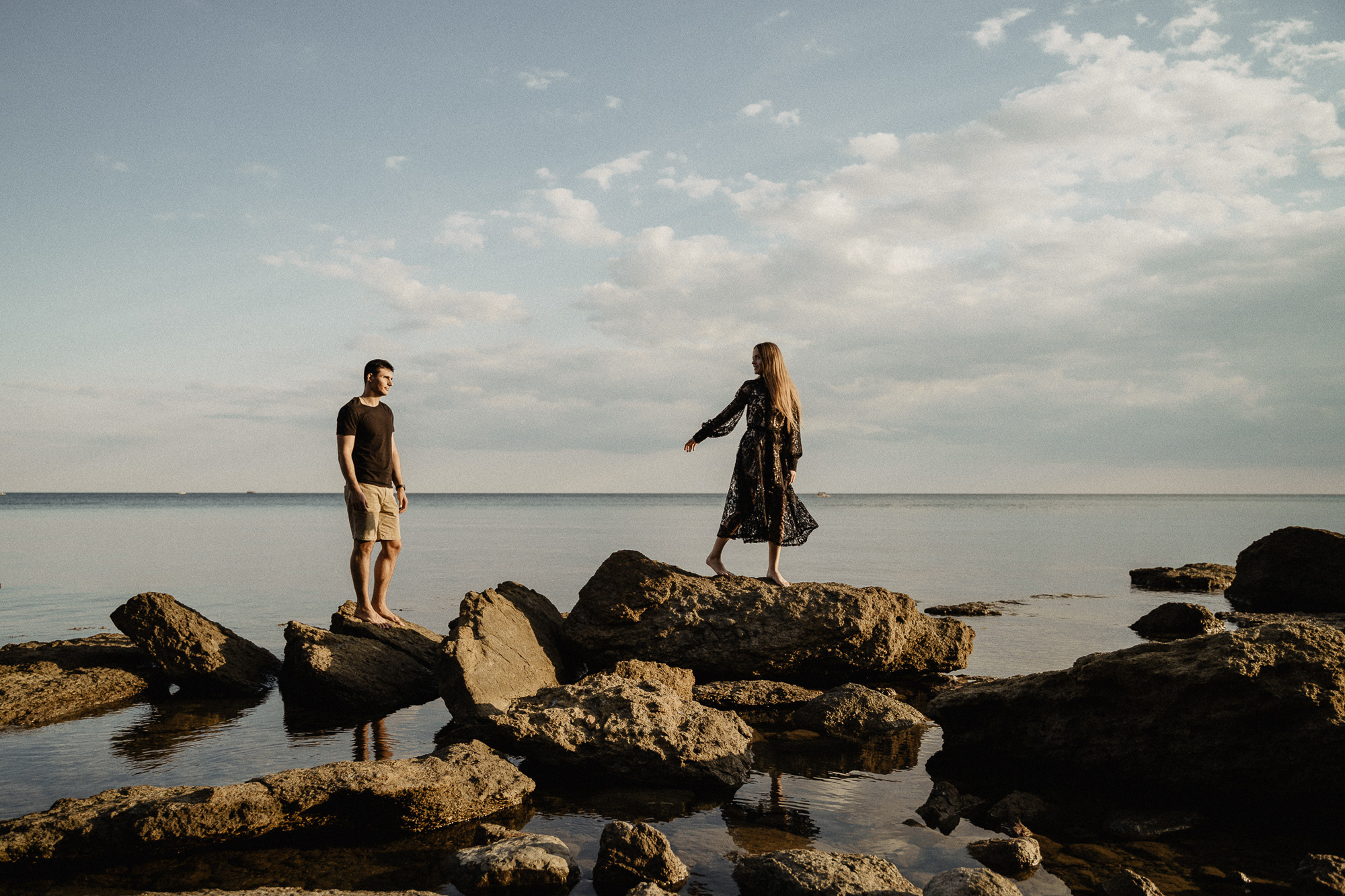 Фотосессия Love story у моря. Крым, Коктебель. Свадебный и семейный фотограф Алексей Попов. Штутгарт, Германия