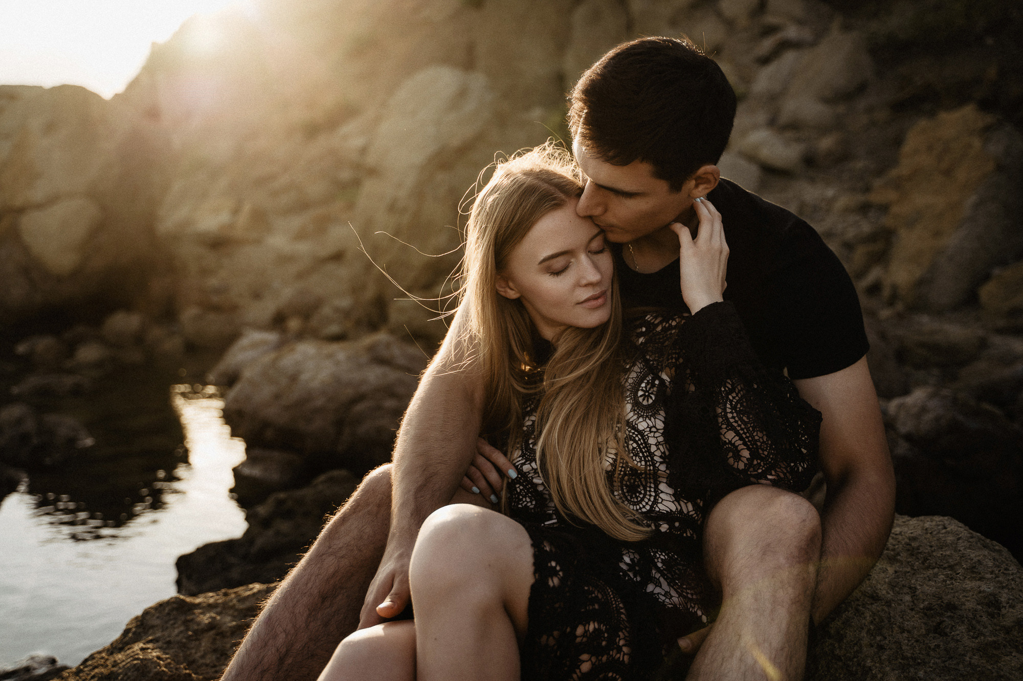 Фотосессия Love story у моря. Крым, Коктебель. Свадебный и семейный фотограф Алексей Попов. Штутгарт, Германия