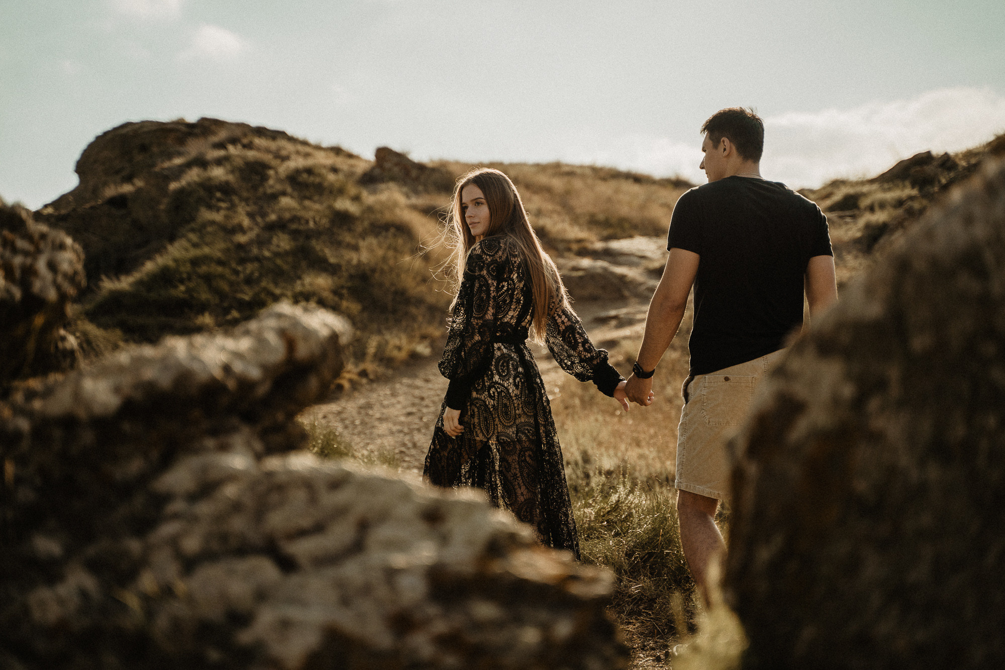 Фотосессия Love story у моря. Крым, Коктебель. Свадебный и семейный фотограф Алексей Попов. Штутгарт, Германия