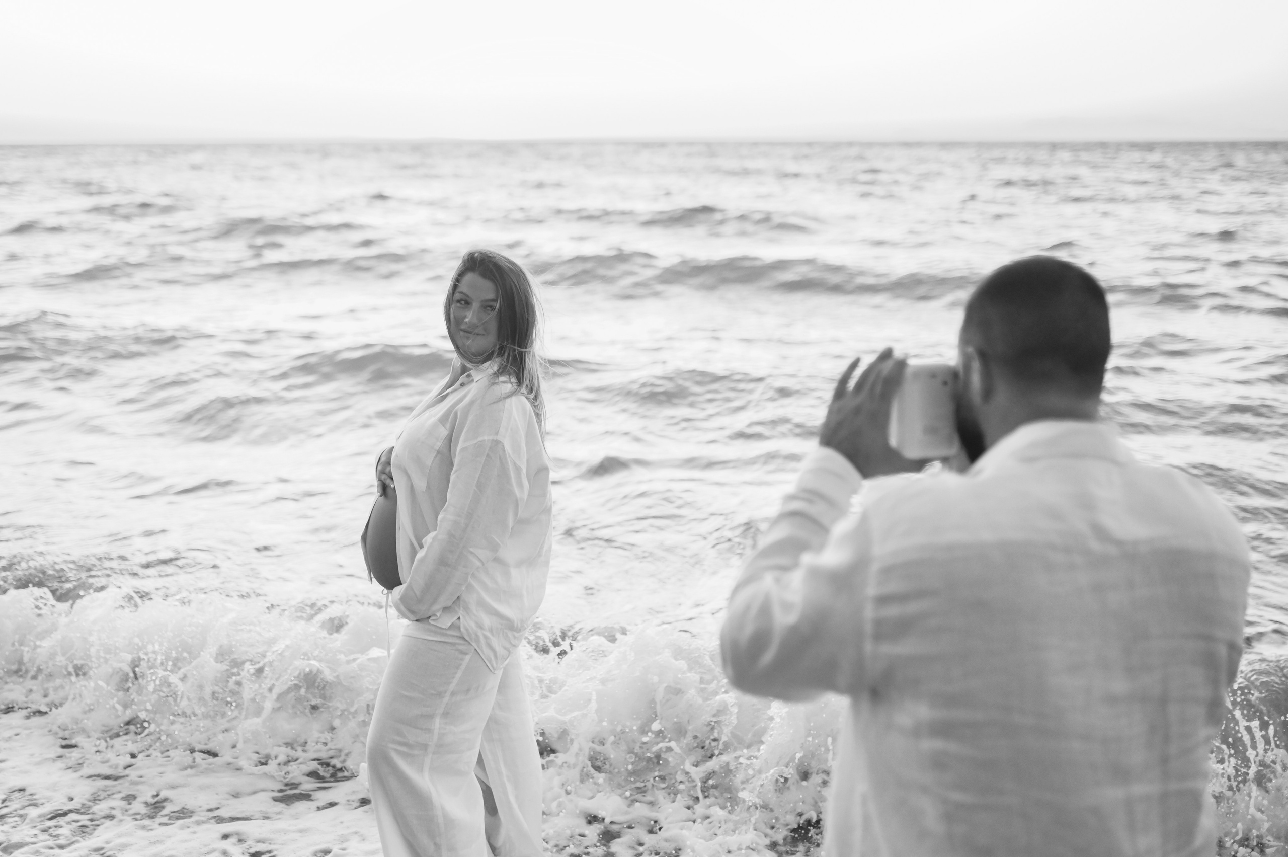 Romantic Beach Photoshoot in Rhodes — Couples & Maternity Photography at Sunset. Photographer in Rhodes Island