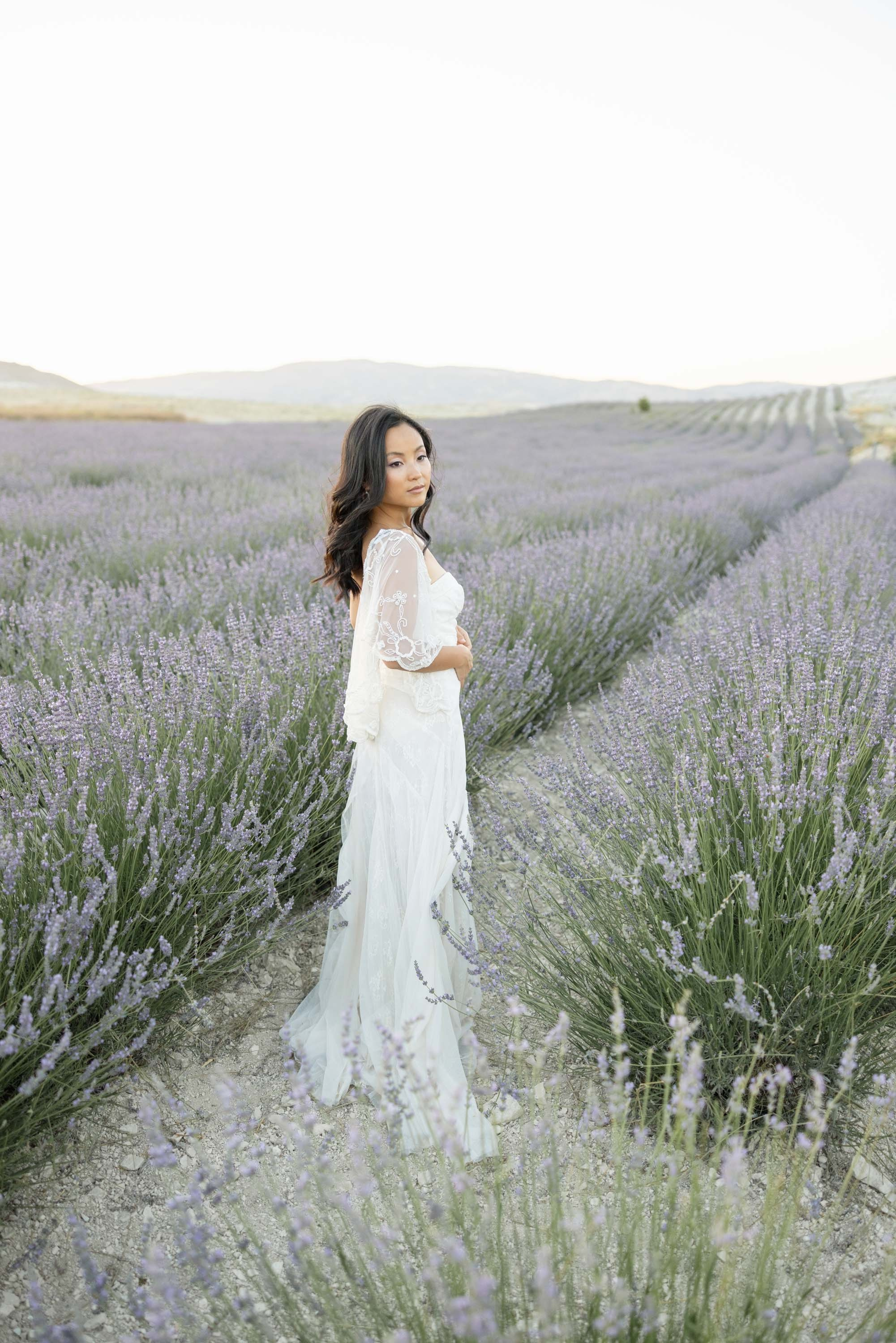 Dreamy Photoshoot in a Lavender Field. Julia Ganch I Fashion Wedding Photography I Cappadocia Turkey