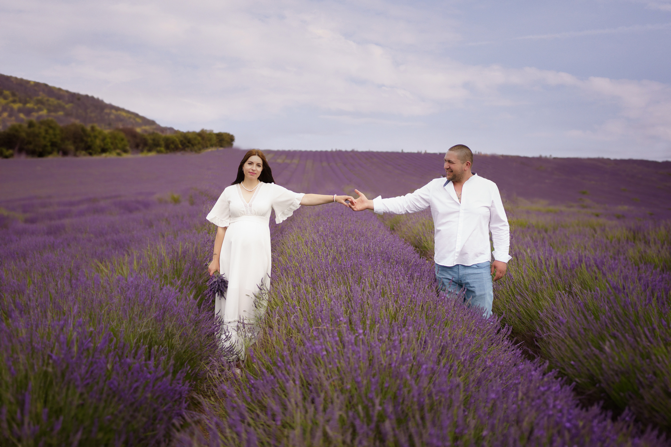 Ion & Rodica Семейные фото в лавандовом поле. Детский и семейный фотограф в Богнор Регис Елена Уплея
