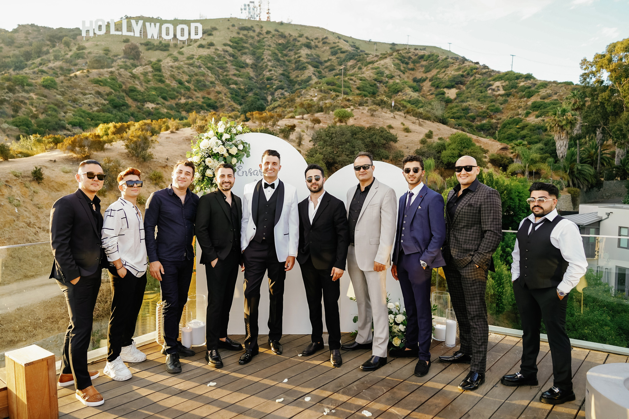 Wedding at the Hollywood Sign Venue, Los Angeles, California. Wedding Photography & Videography Team in California, Los Angeles, San Francisco, San Diego and Travel