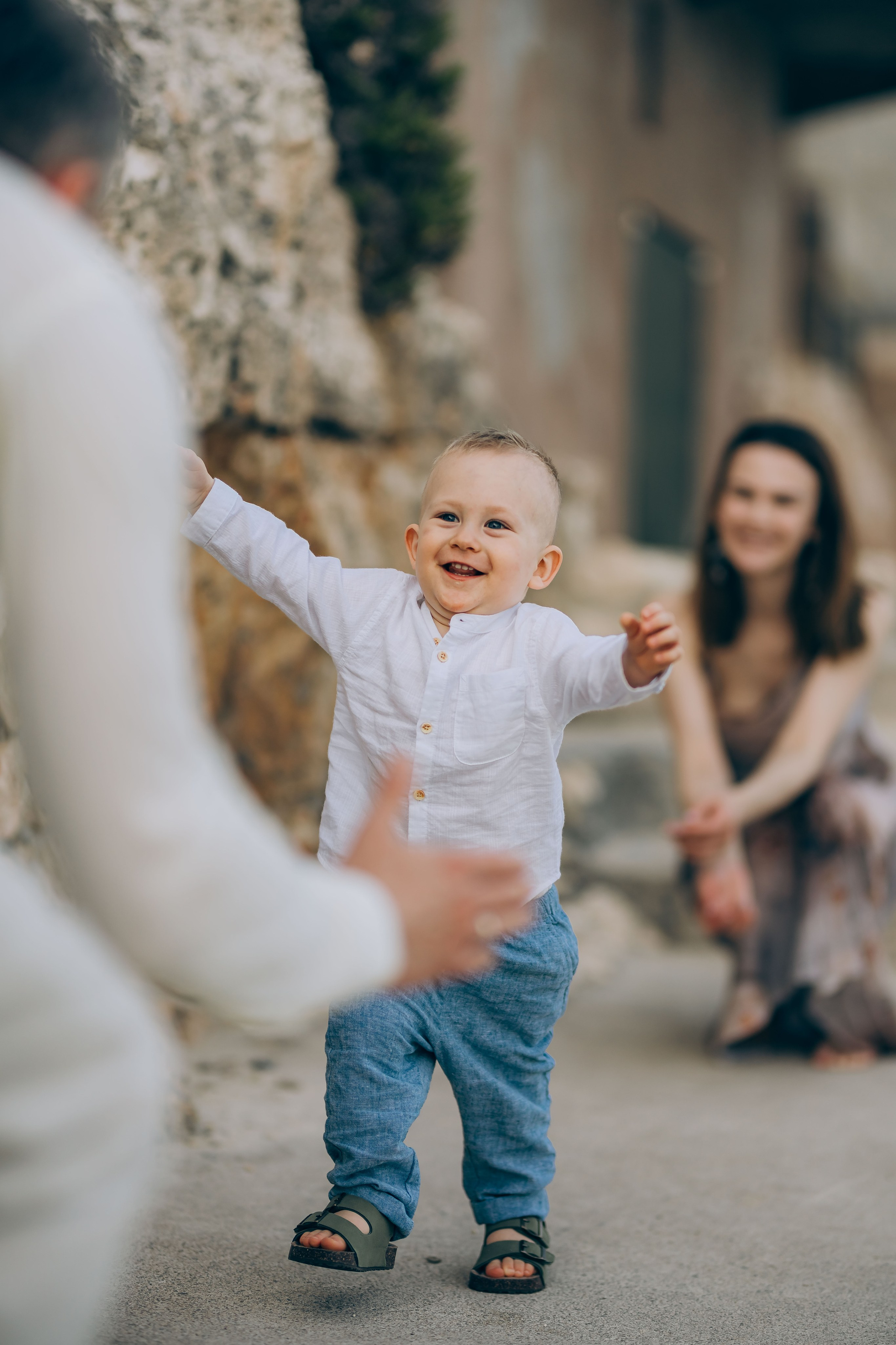 On the shore. Фотограф у Пальма де Майорка