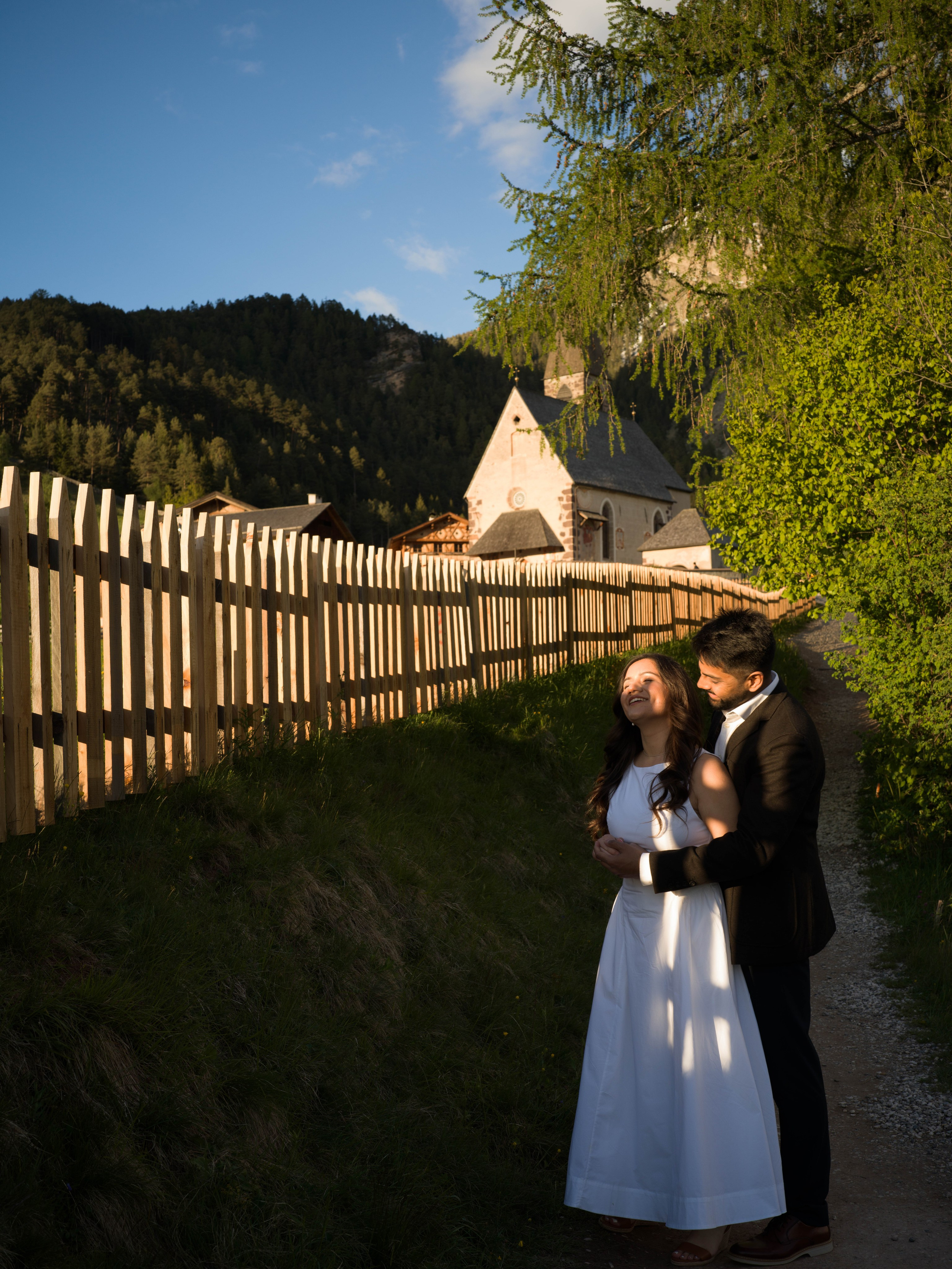 Proposal, Santa Maddalena Church, the Dolomites