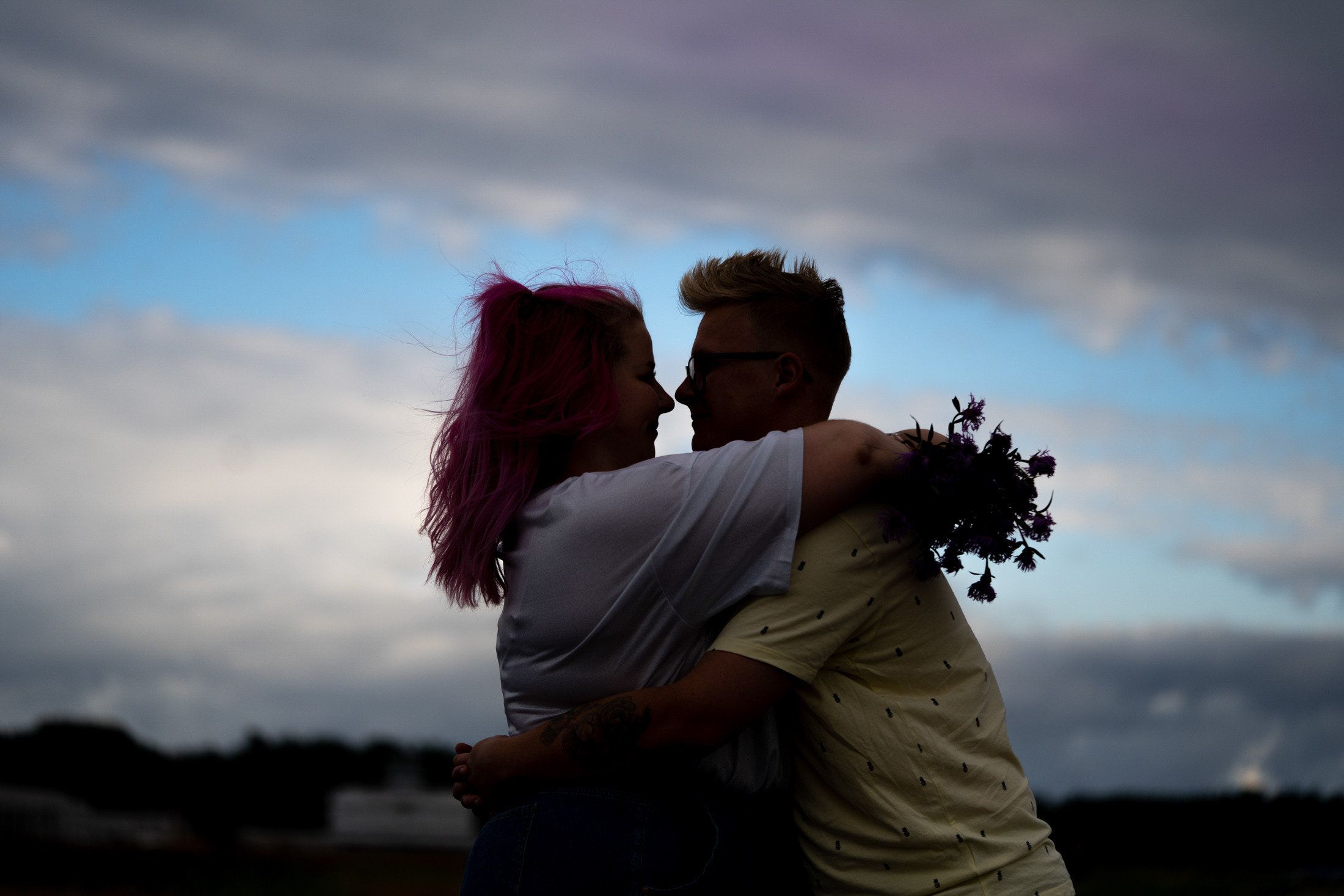 Dokumentaarinen kihlakuvaus Malmin lentokentällä