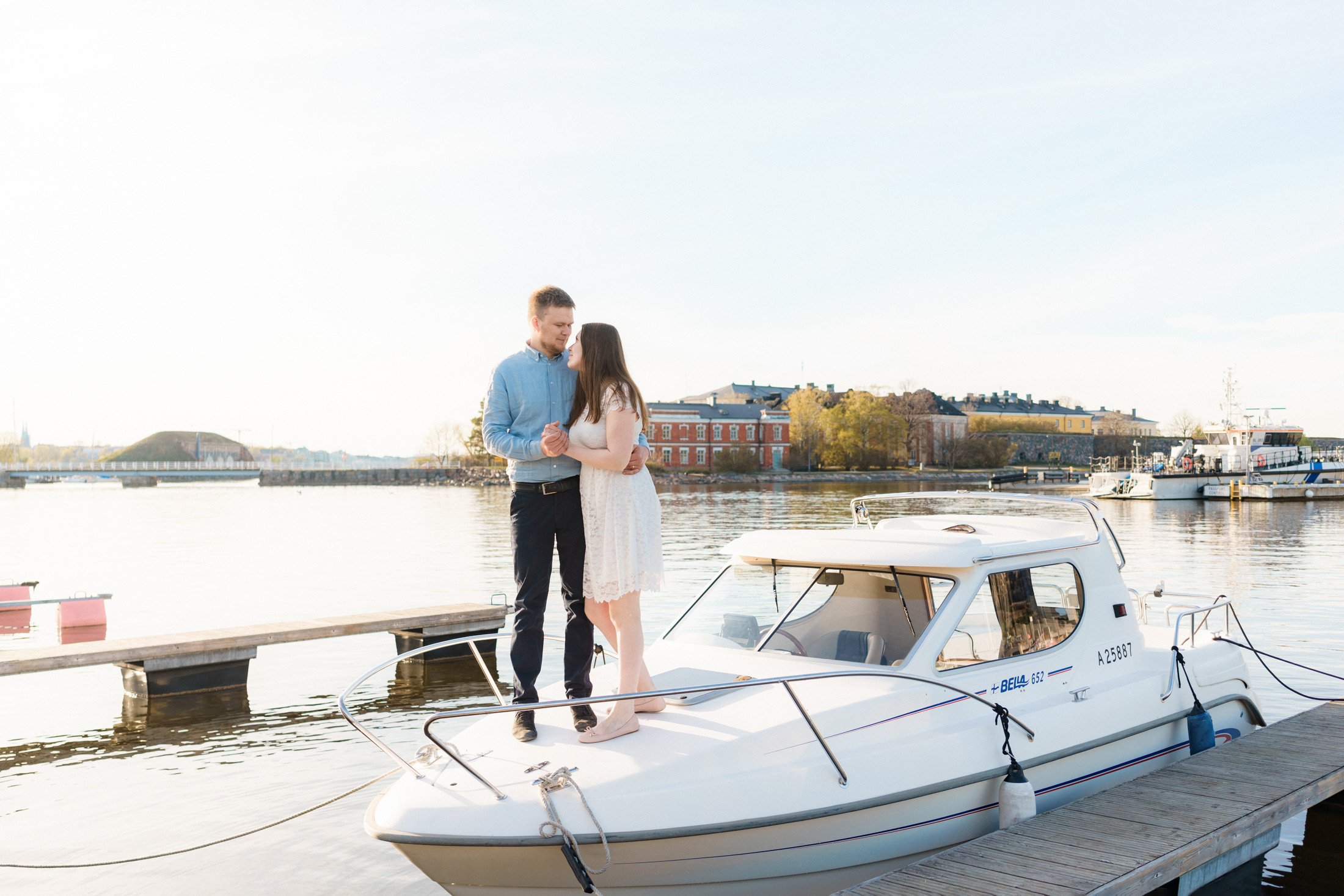 Kihlakuvaus Suomenlinnassa