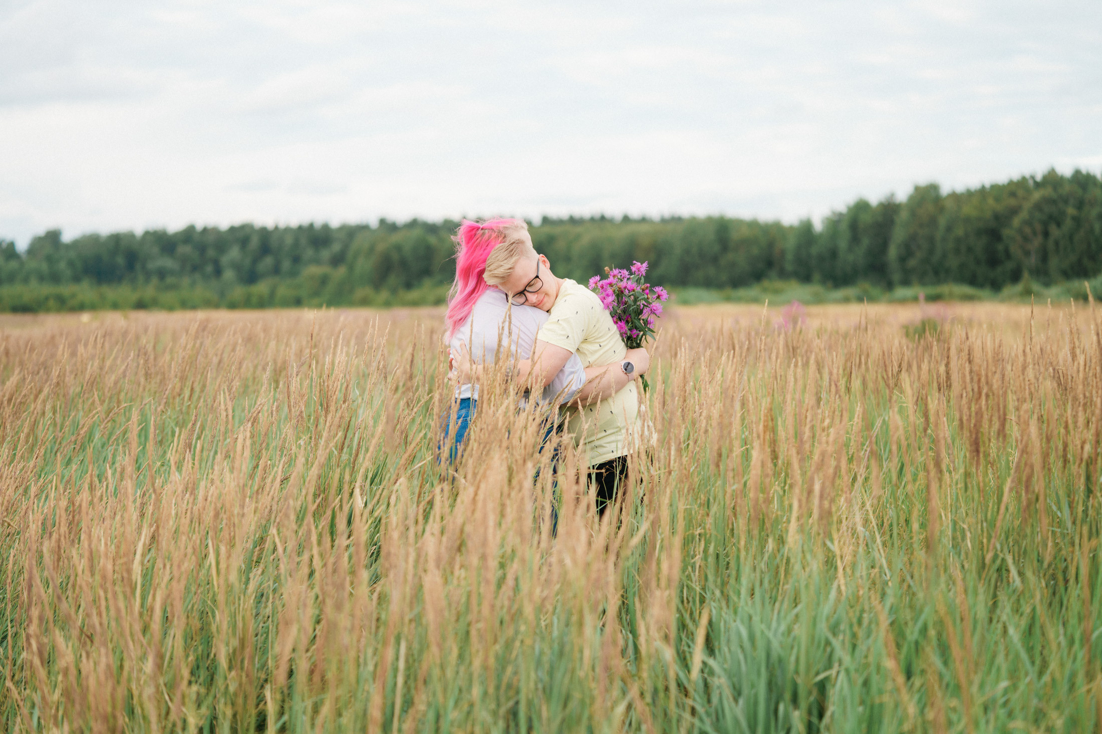 Dokumentaarinen kihlakuvaus Malmin lentokentällä