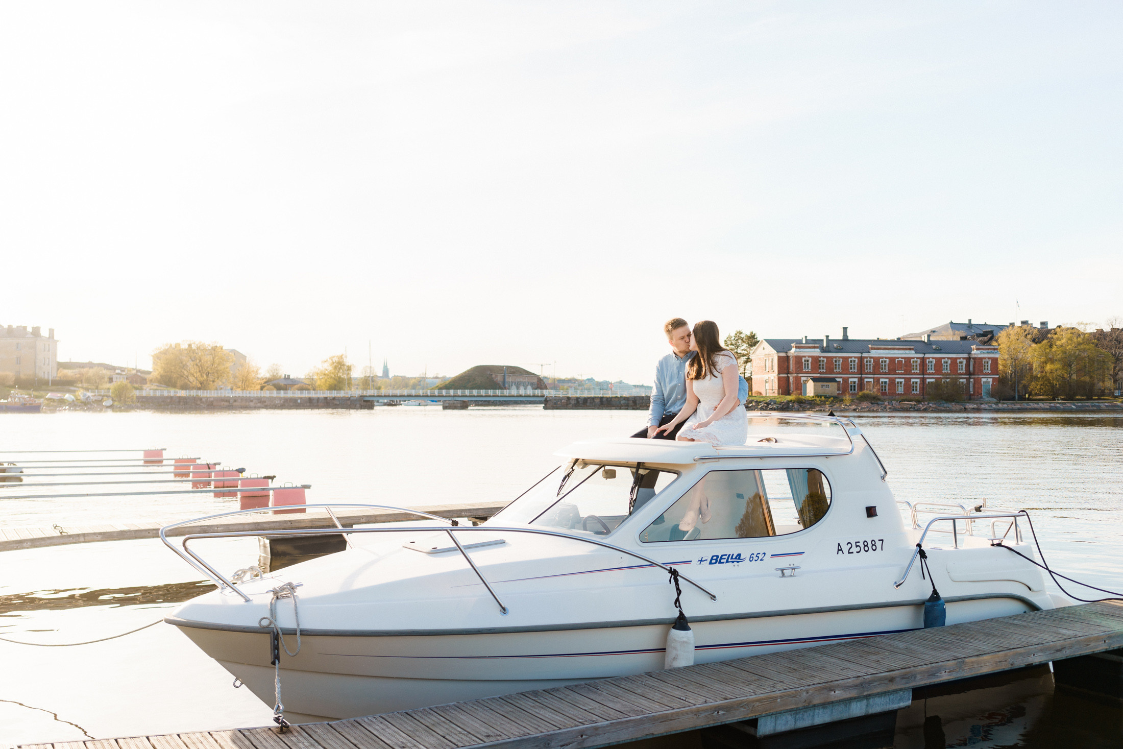 Kihlakuvaus Suomenlinnassa