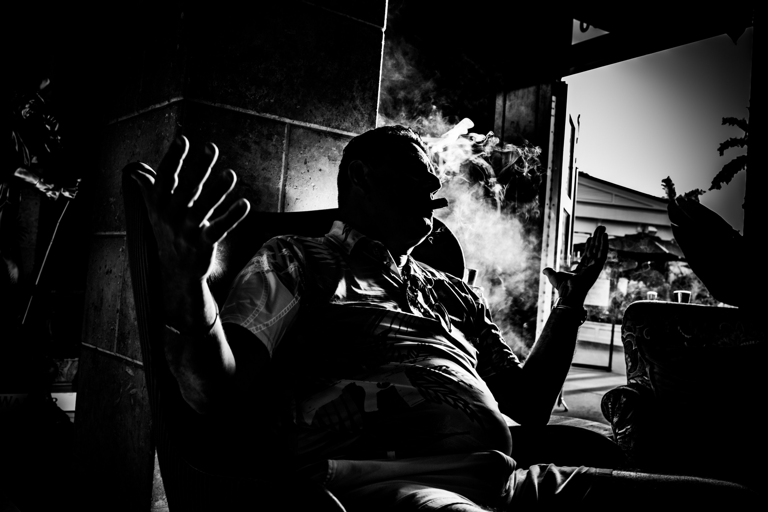 Burn Black and White Series. Out and About 239