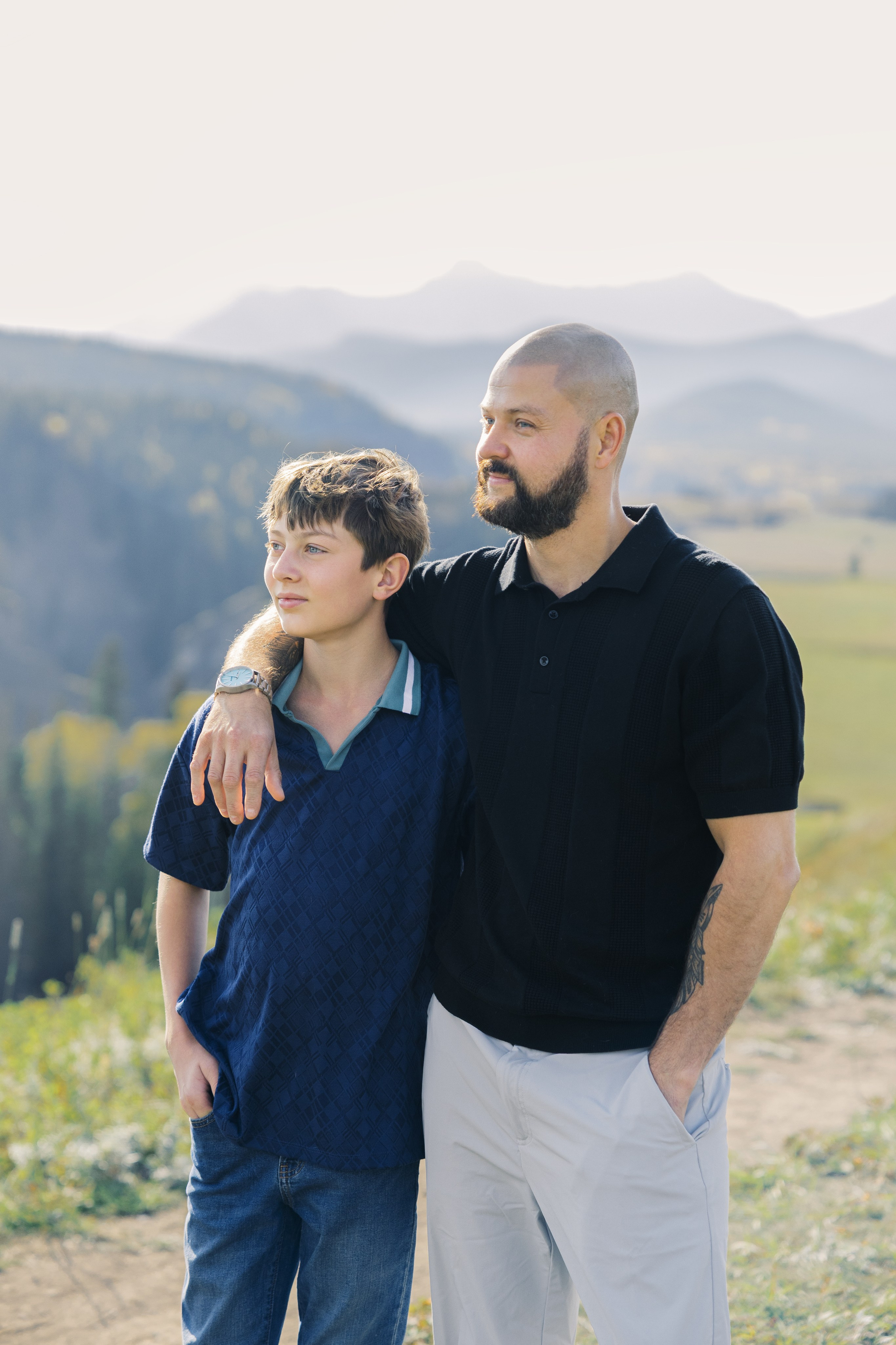 Aleksandra’s family. Home