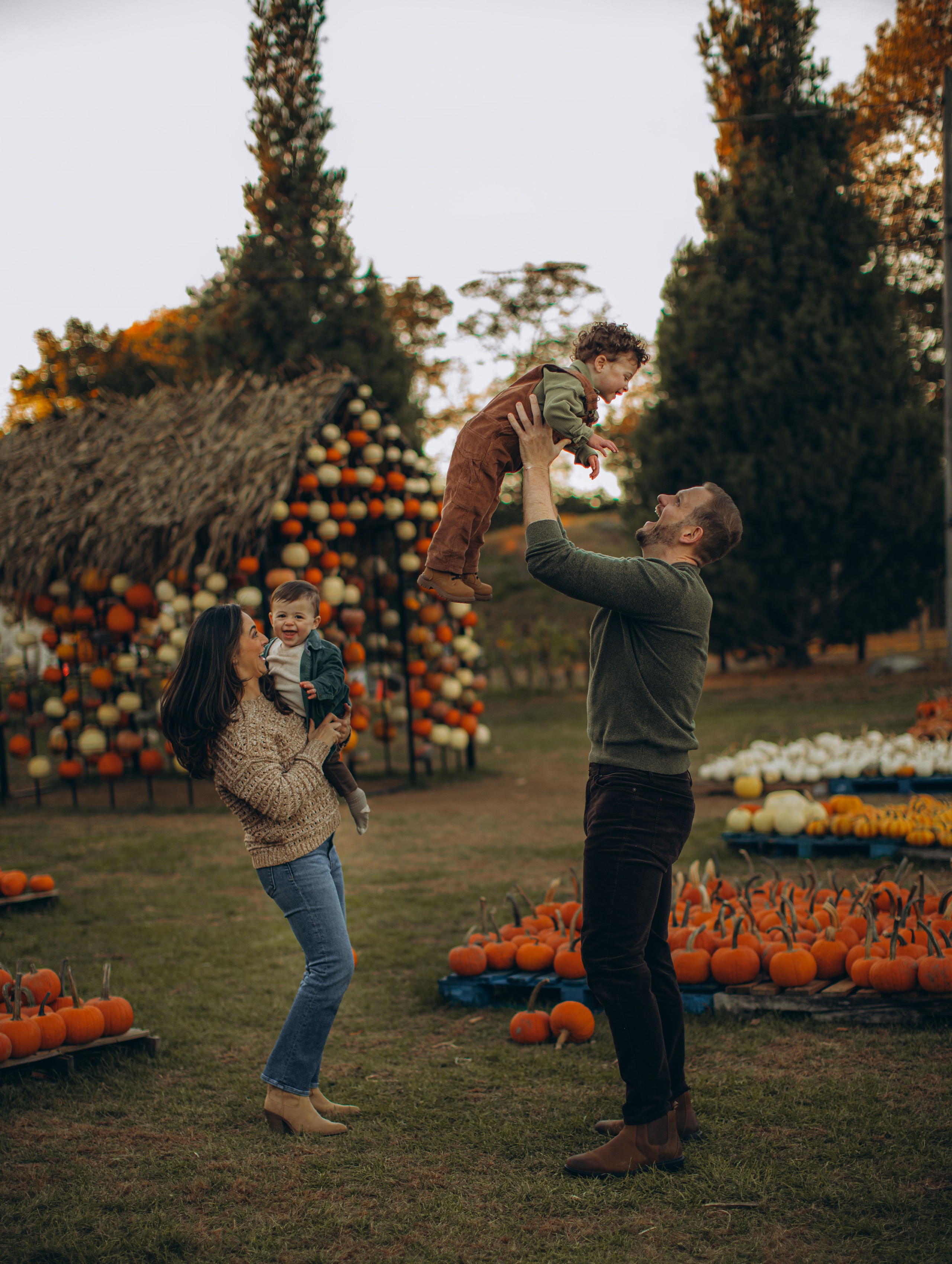 Victoria, Nick, Grayson and Noah at Harvest Moon Farm. Love Through Photo