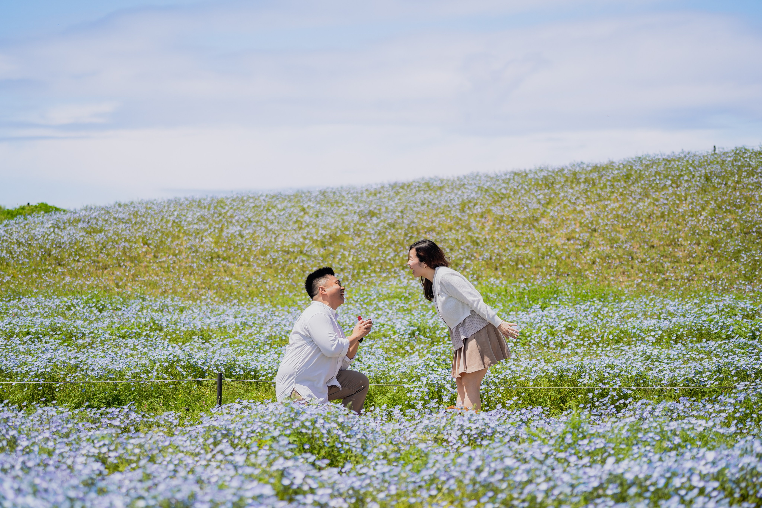 Surprise Proposal Photography Uminonakamichi Park | Fukuoka Engagement Photographer. Portrait Photographer in Fukuoka, Japan | Alina Nazarova