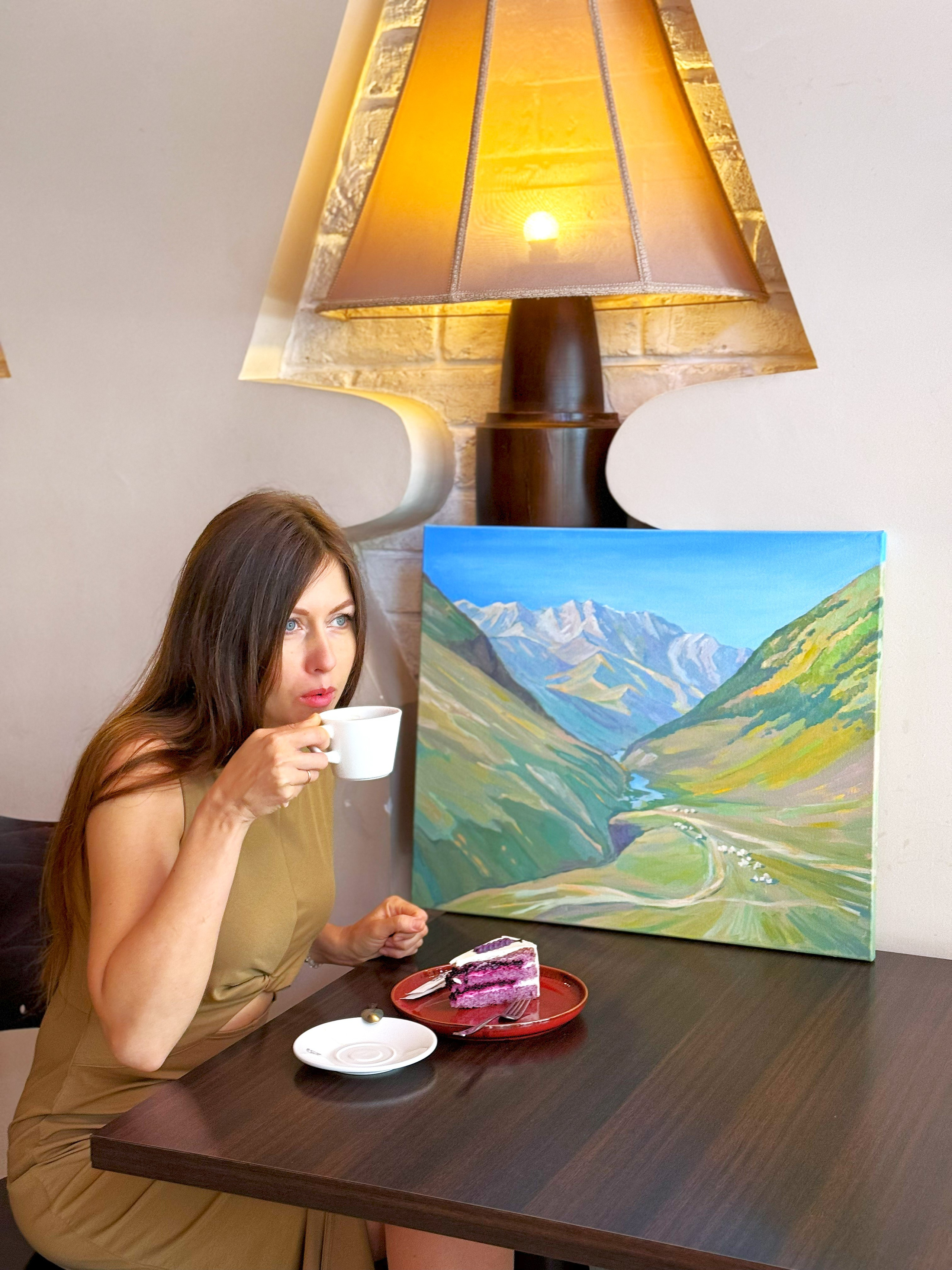 «Shkhara glacier». Художник живописец Савелова Ольга