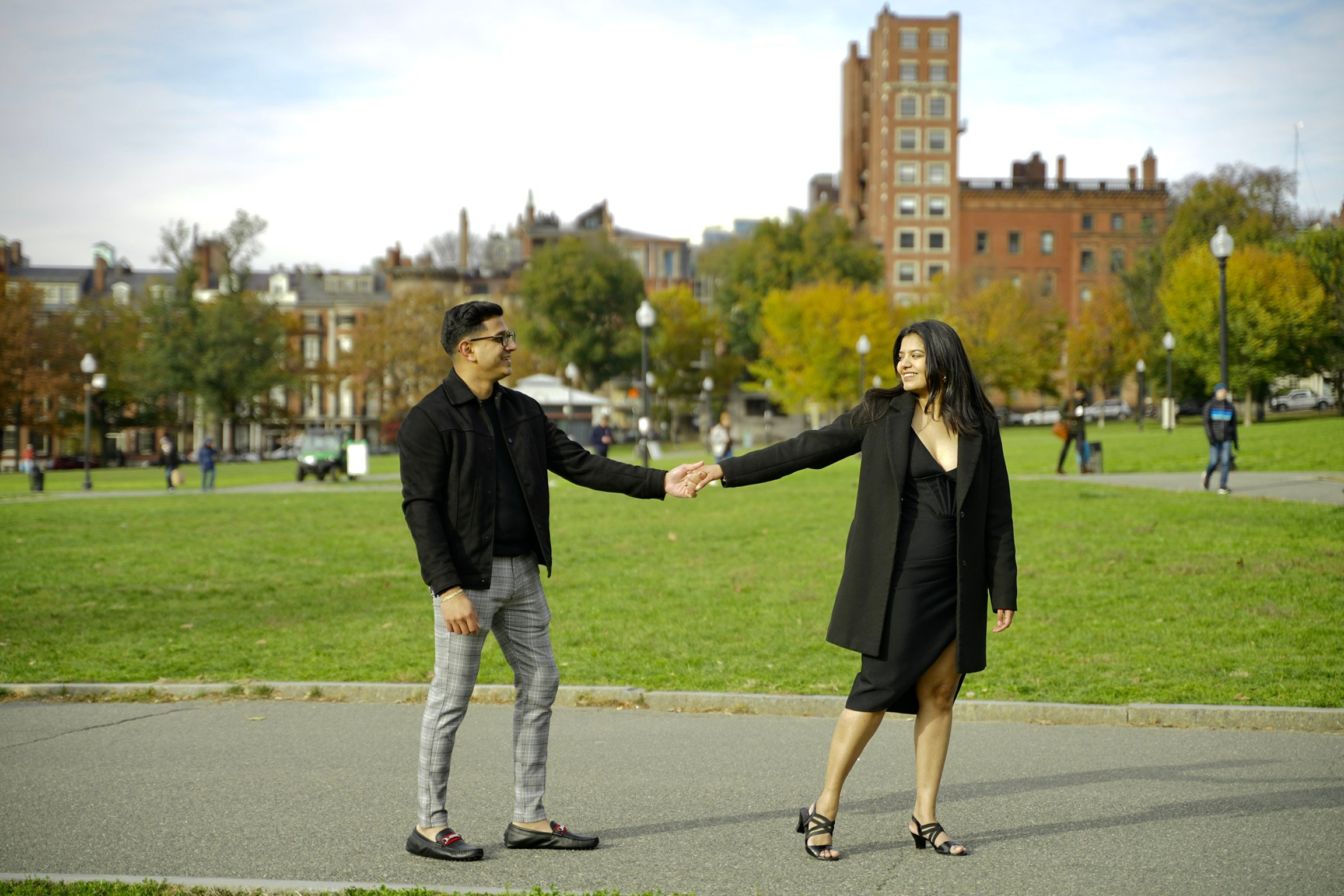 Dhruv and Aksheeta at Acorn street. Stefanovich Photography | Boston, MA