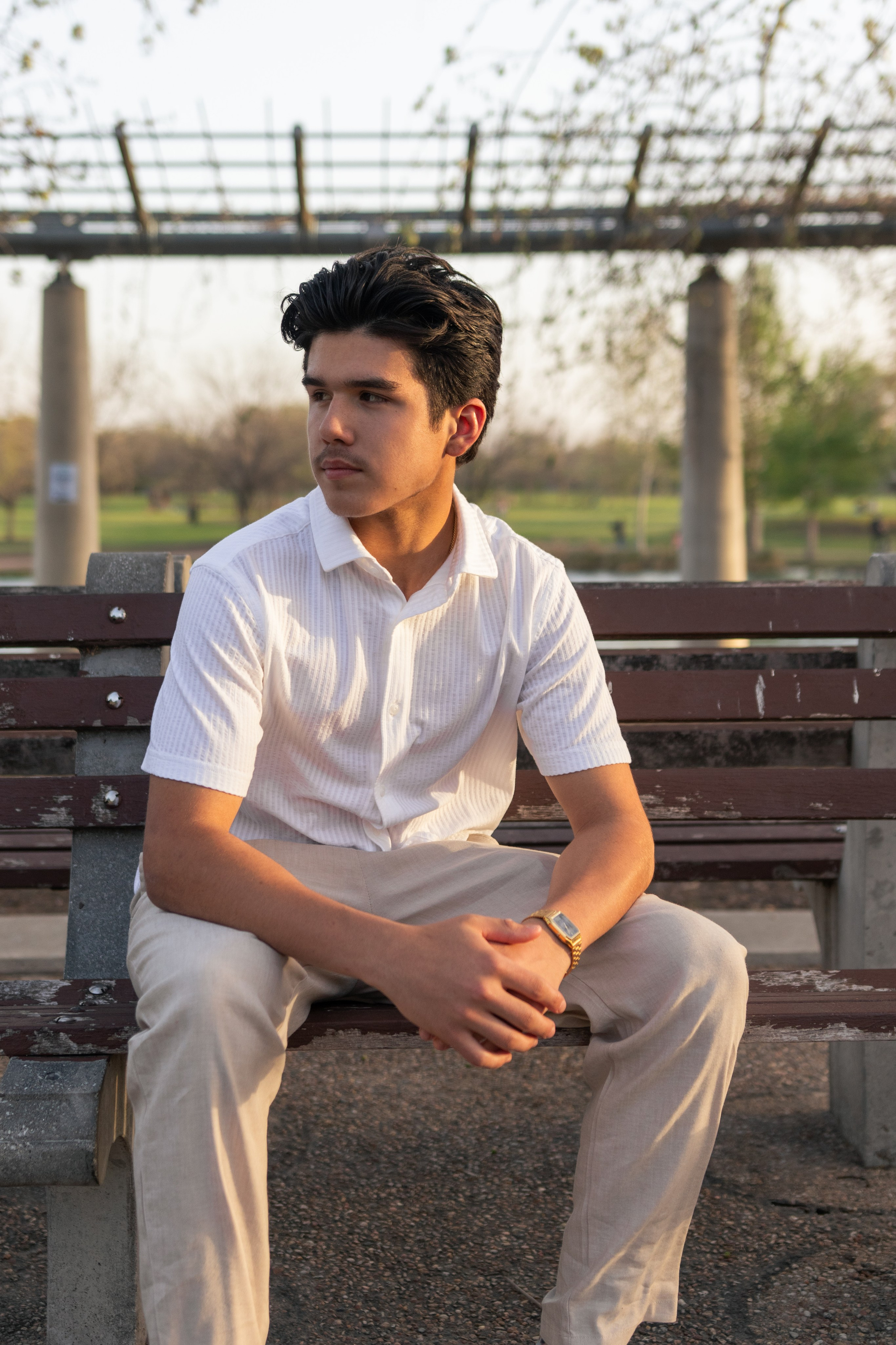 Parker's senior photoshoot at Mueller Lake Park in Austin, Texas