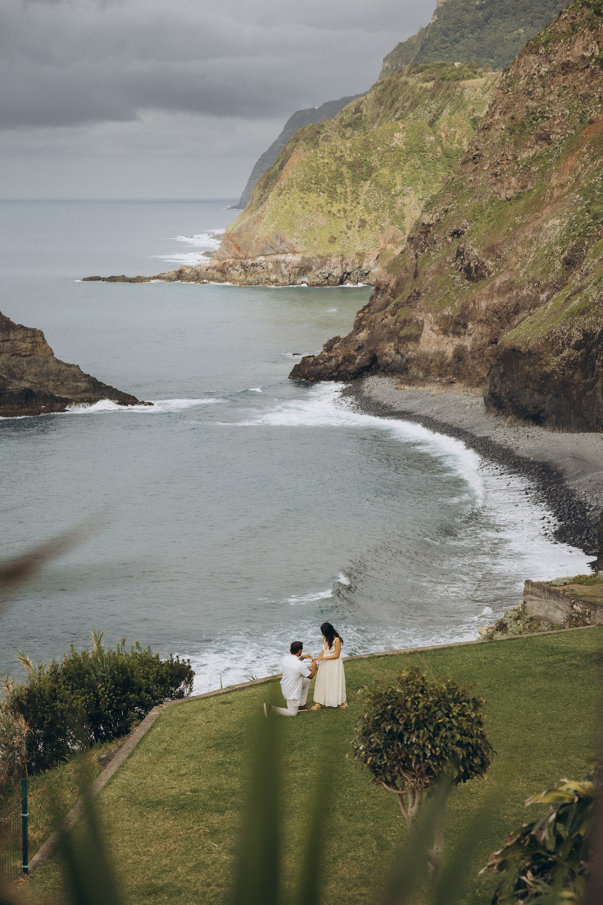 Proposal photoshoot at São Cristóvão, Madeira | Romantic Engagement