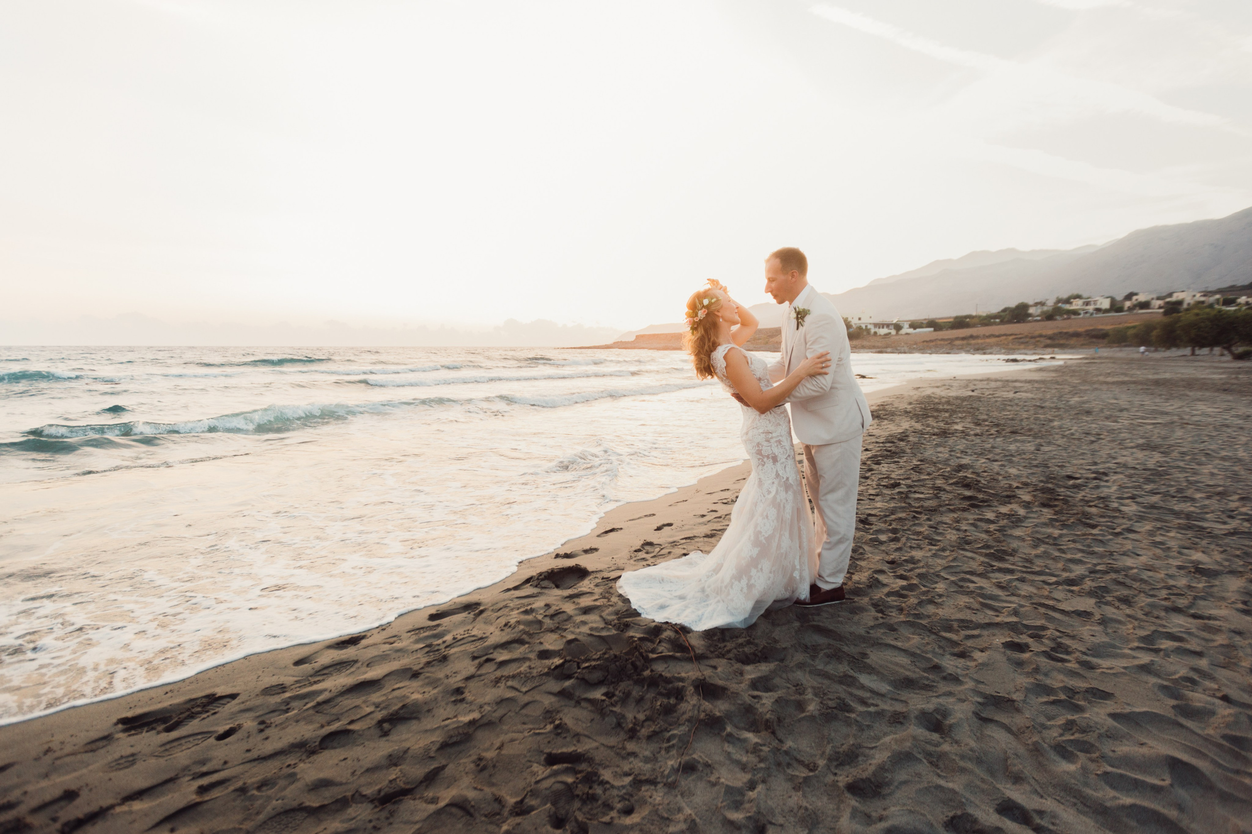 Aaron & Beata, Crete. Denny Savon — Photographer in Santorini | Weddings, Love Stories & Flying Dress