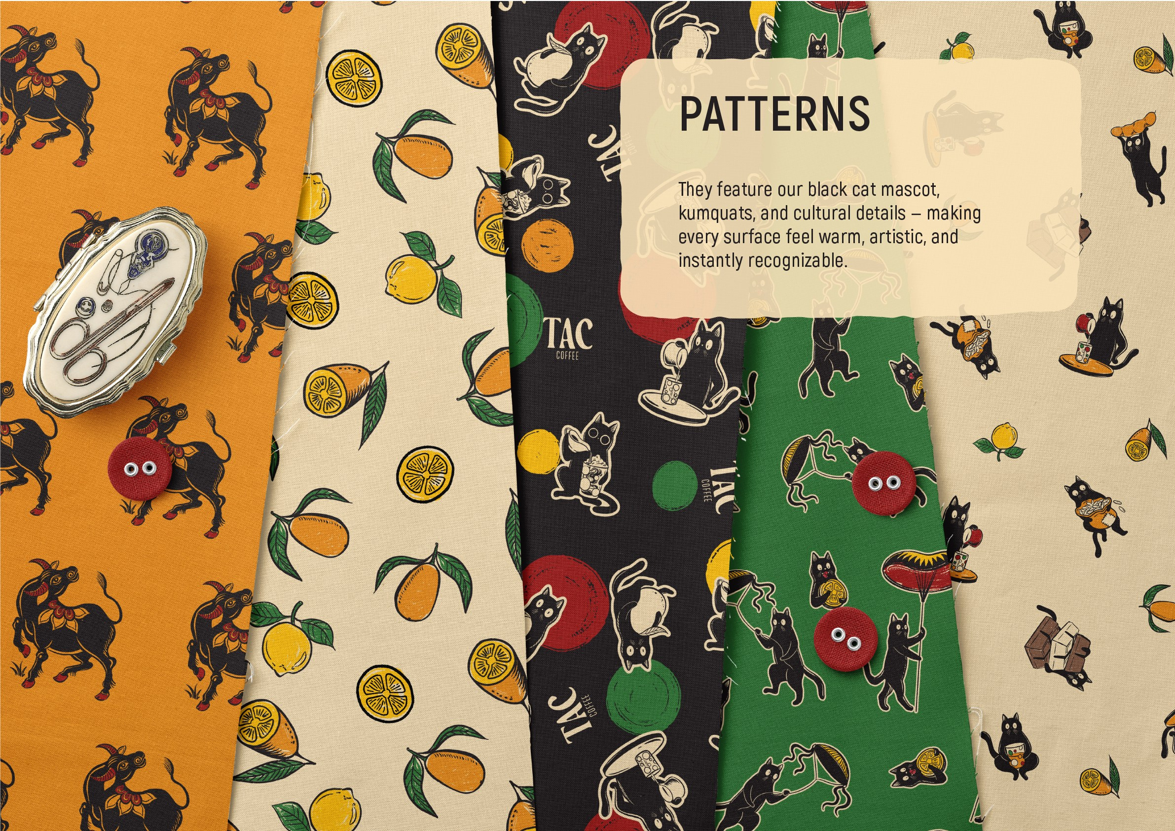 TAC coffee. Helen Reveur | Illustrator & Brand Designer | Ready-Made & Custom Illustrations