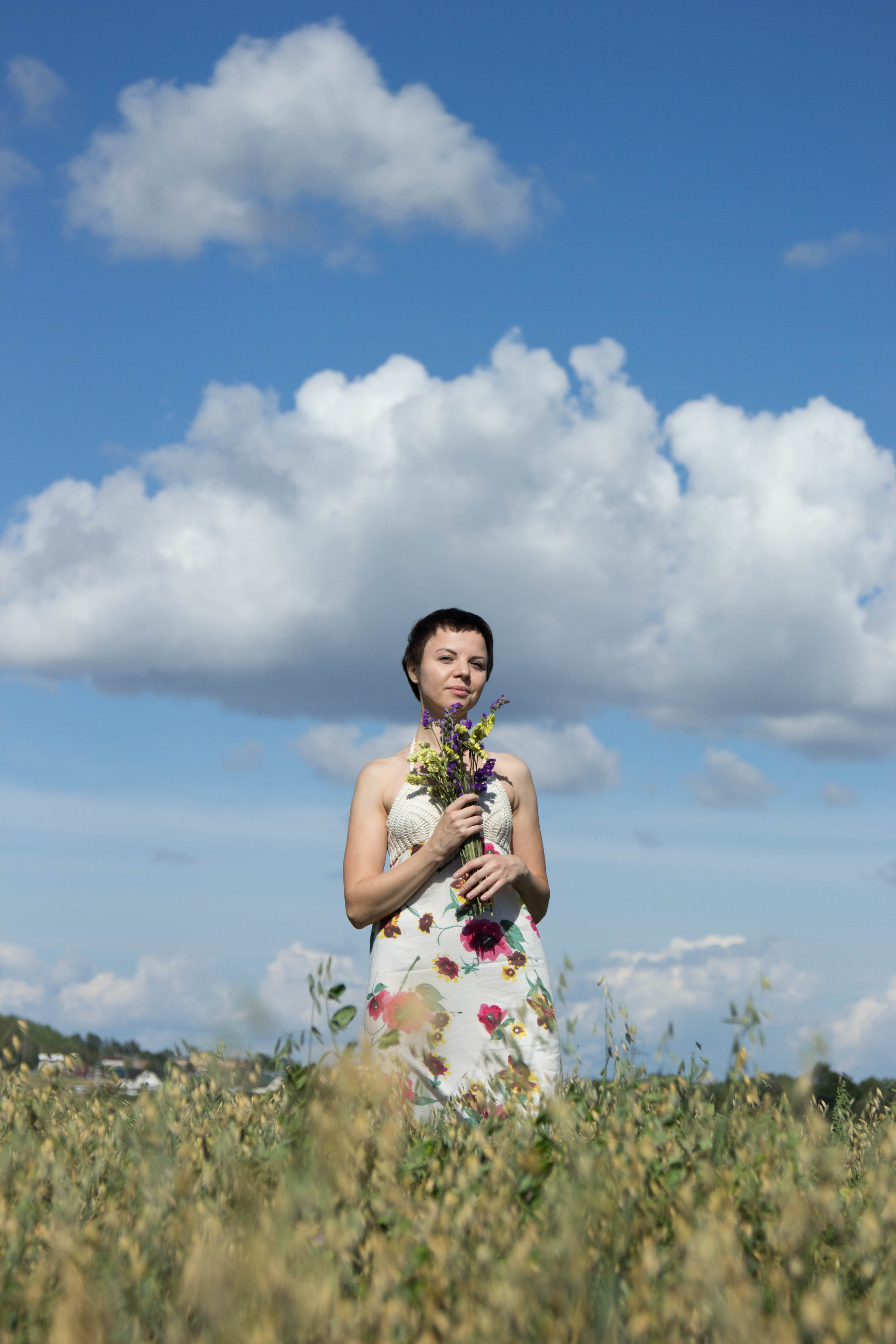 Marina and the Flowers. Fotografo Barcelona Espania