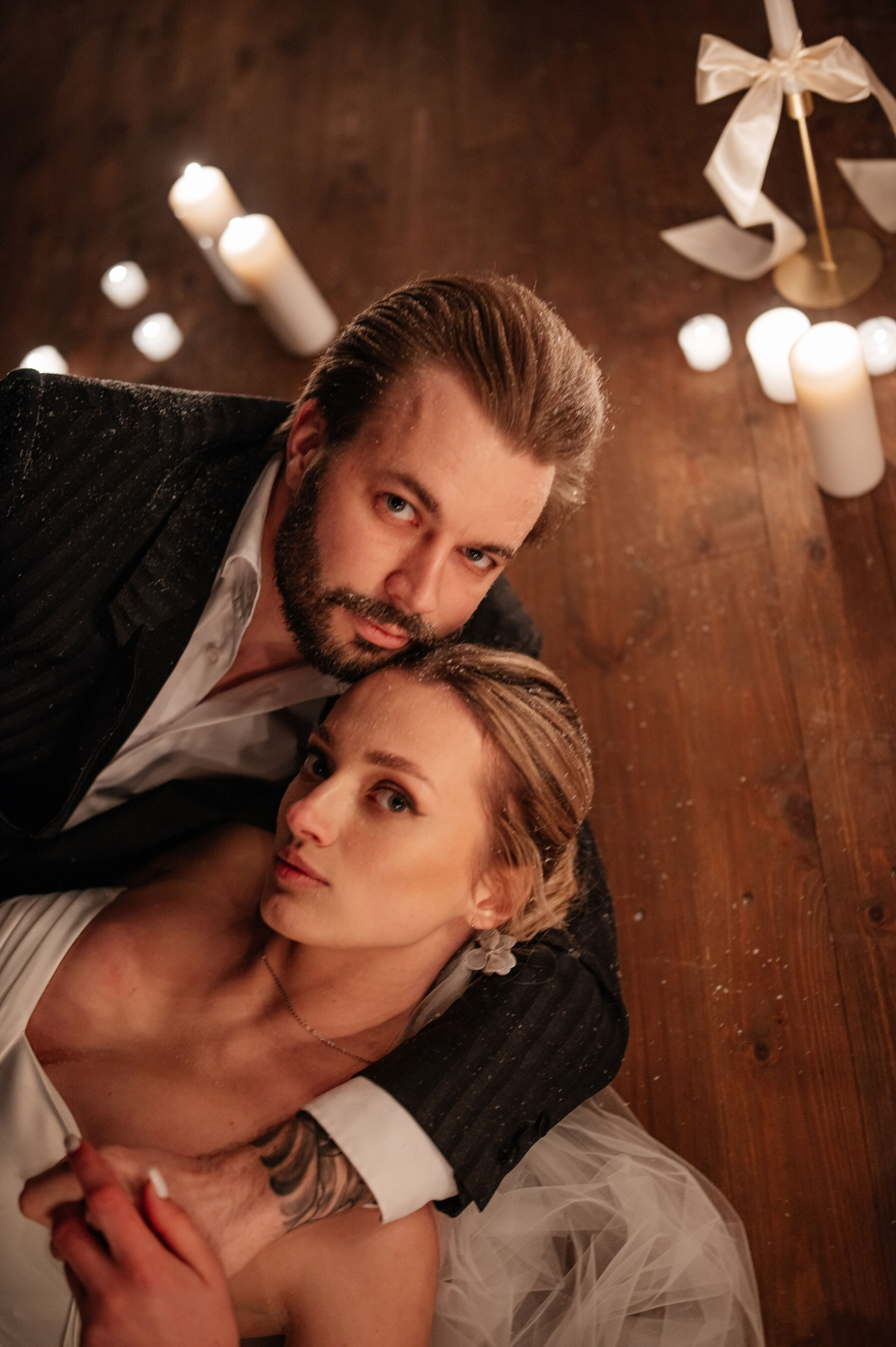 В зимнем замке со свечами. Фотограф Таллинн — свадьба |семья | lovestory