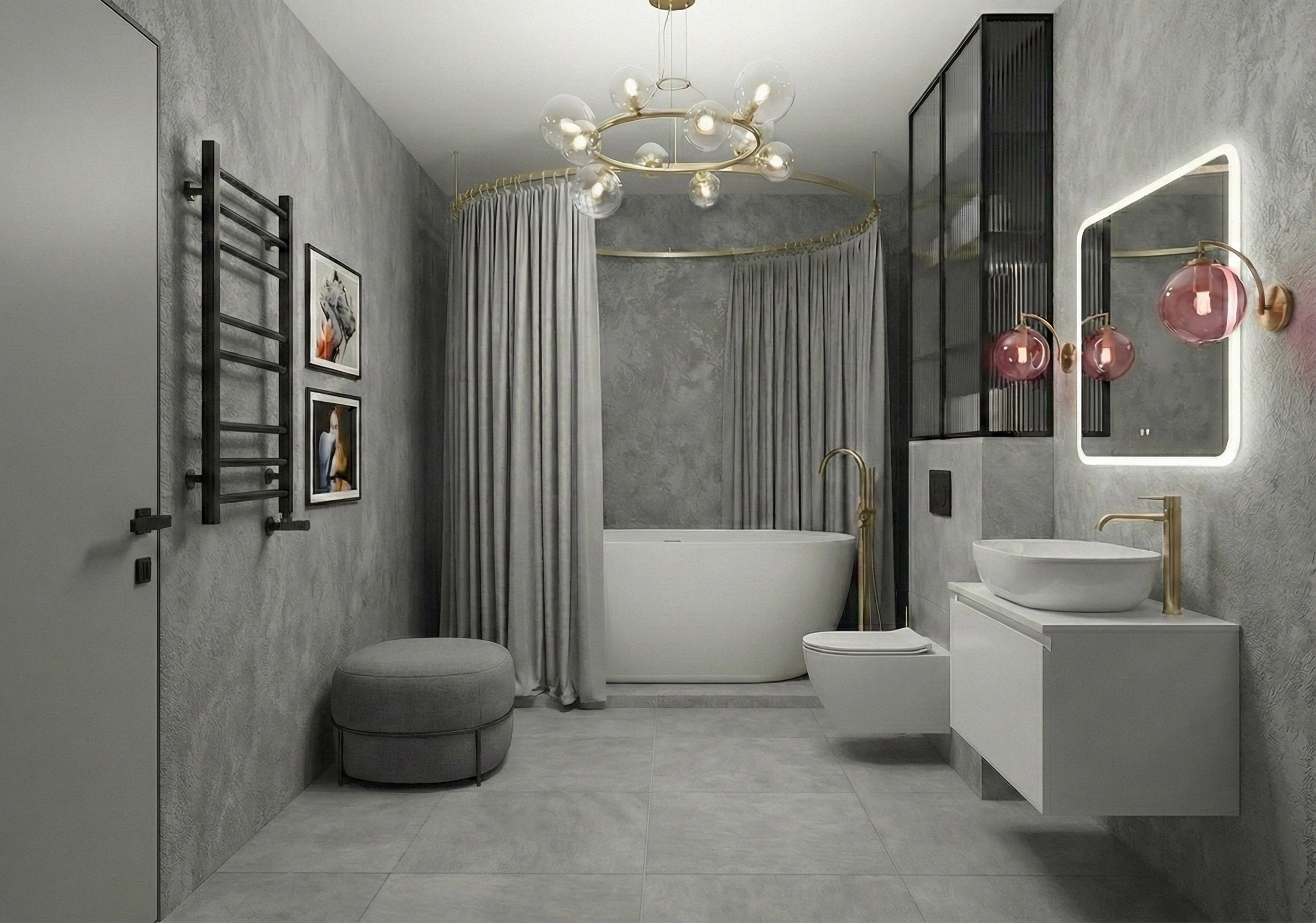 Elegance. Apartment for a young woman. Valeria Riazantseva. Interior Designerin und Dekorateurin