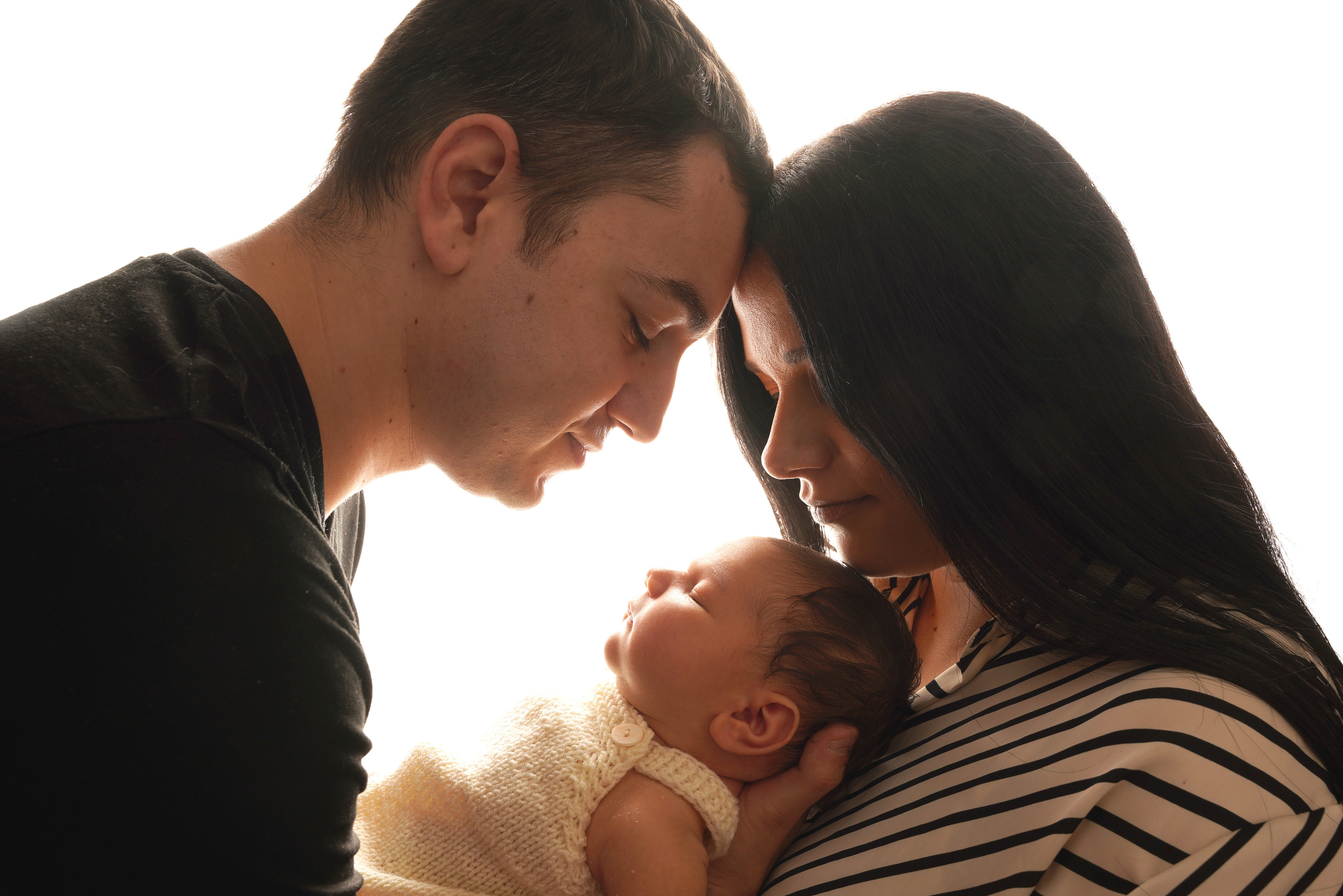 Familienfoto im Licht