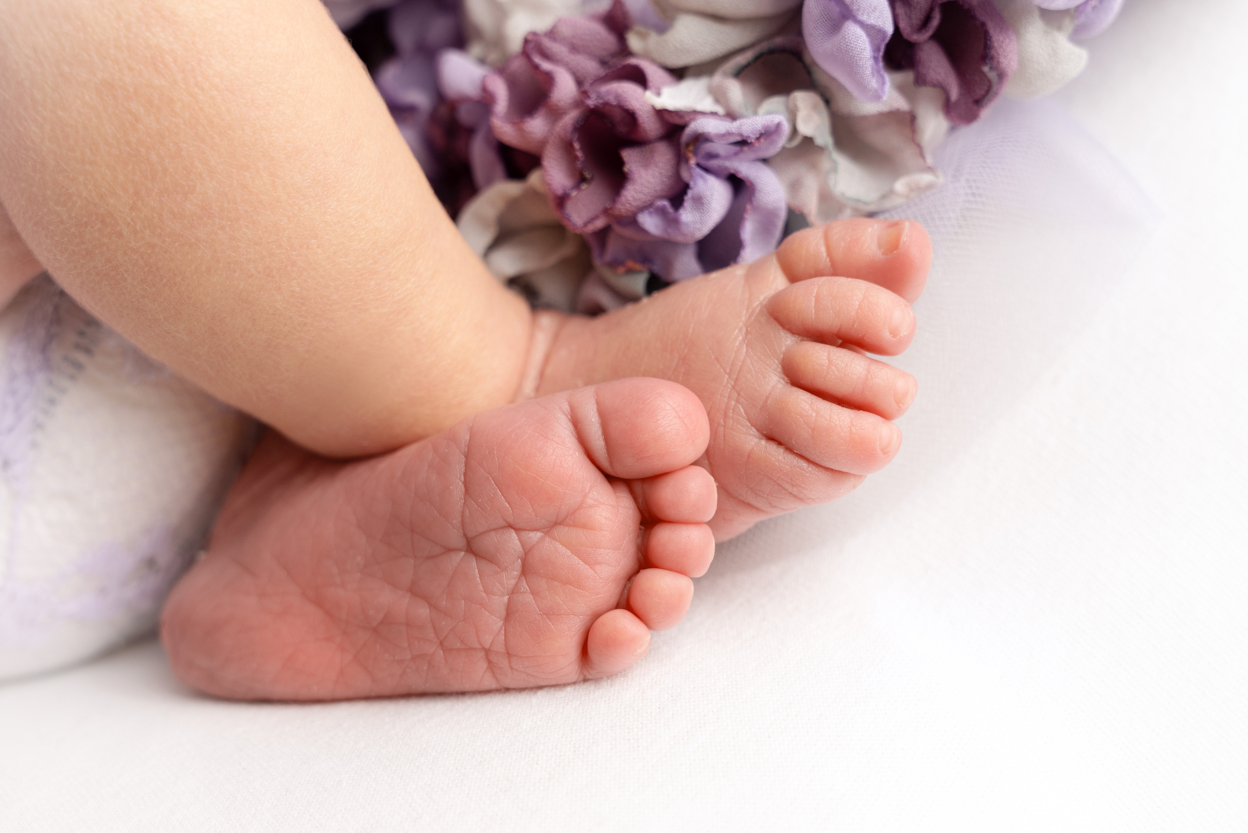 die süße Füsse von der kleinen Mädchen