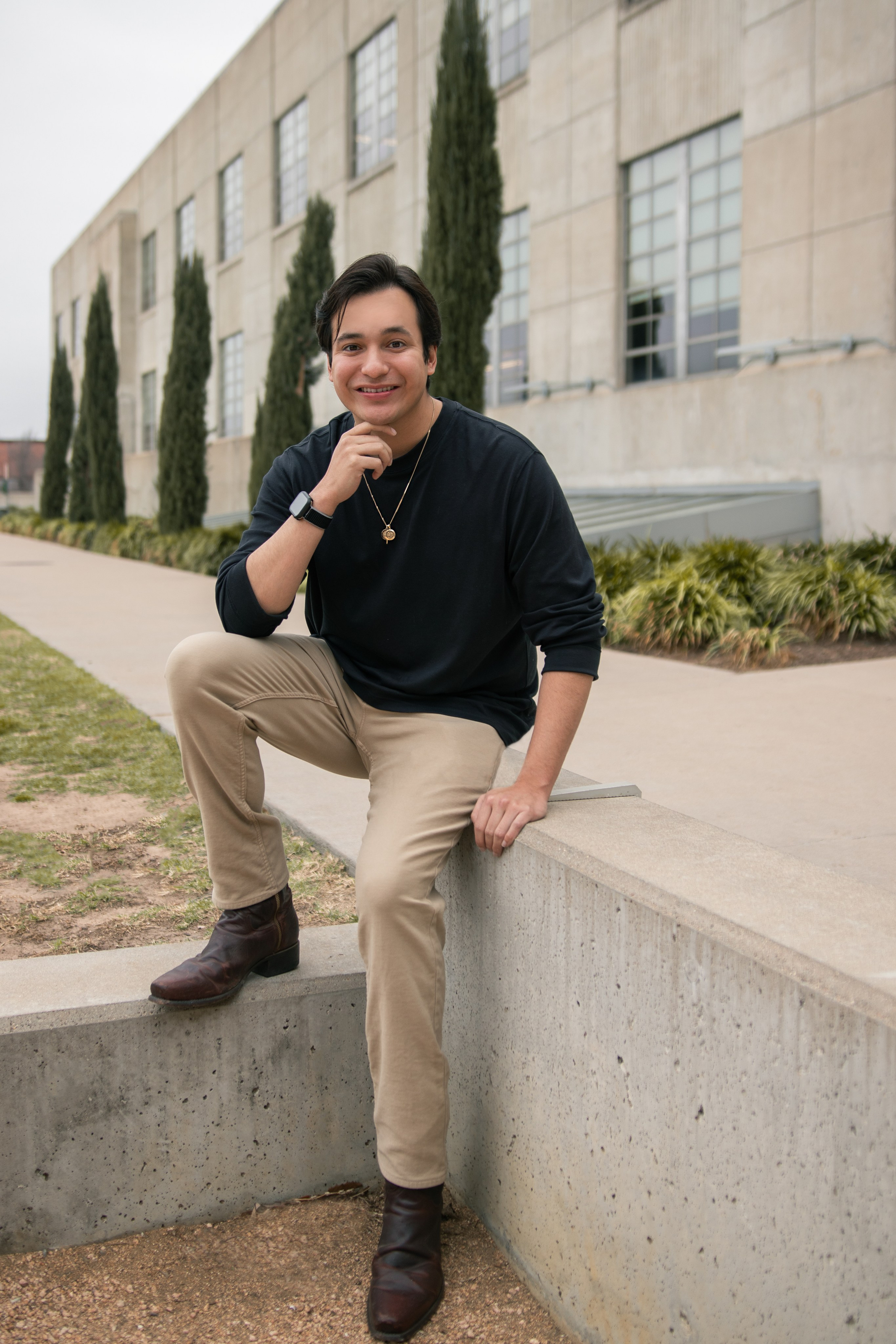 Matthew’s photoshoot in the Seaholm District in Austin