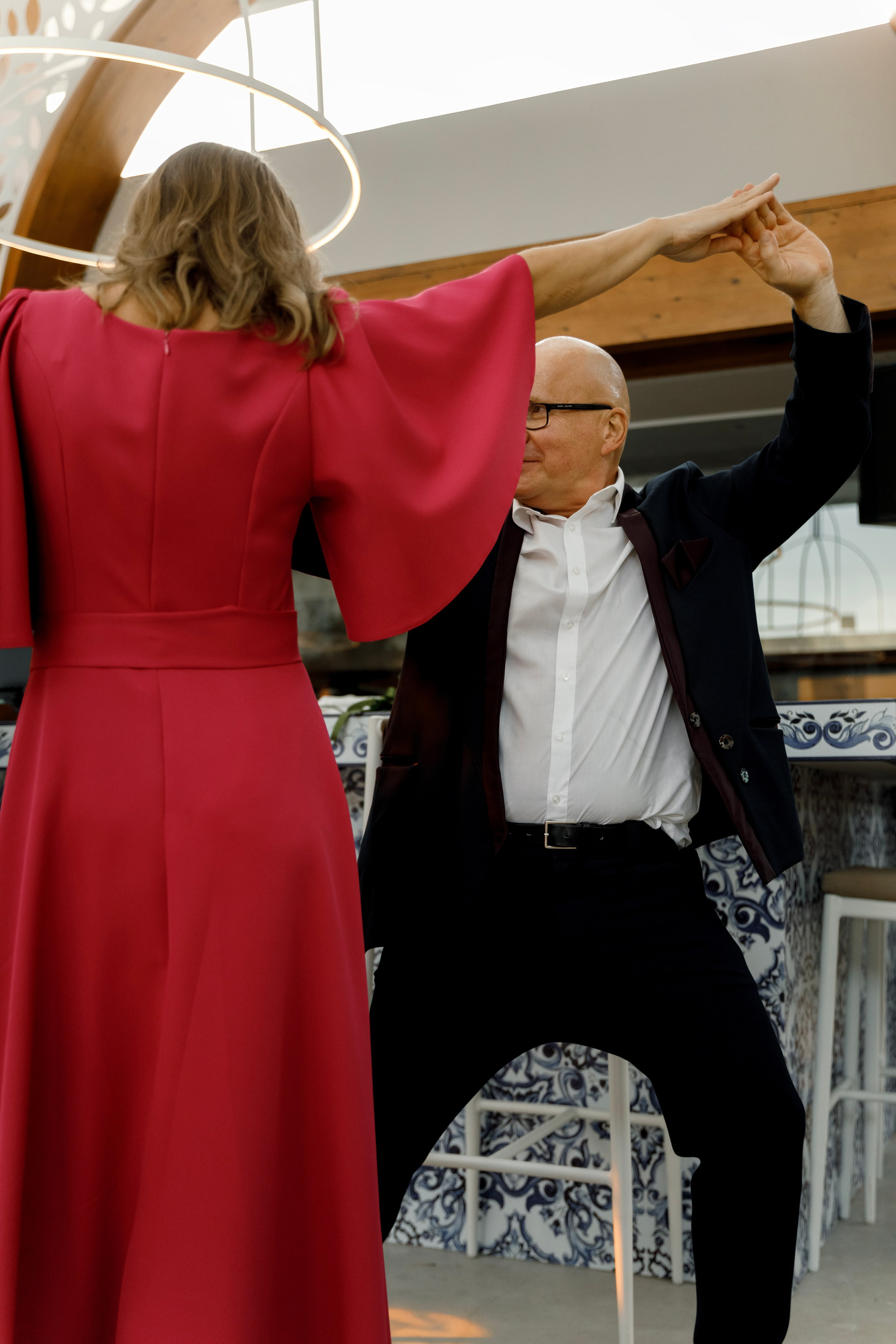 Wedding guest contests in Lithuanian wedding. Rhodes Greece