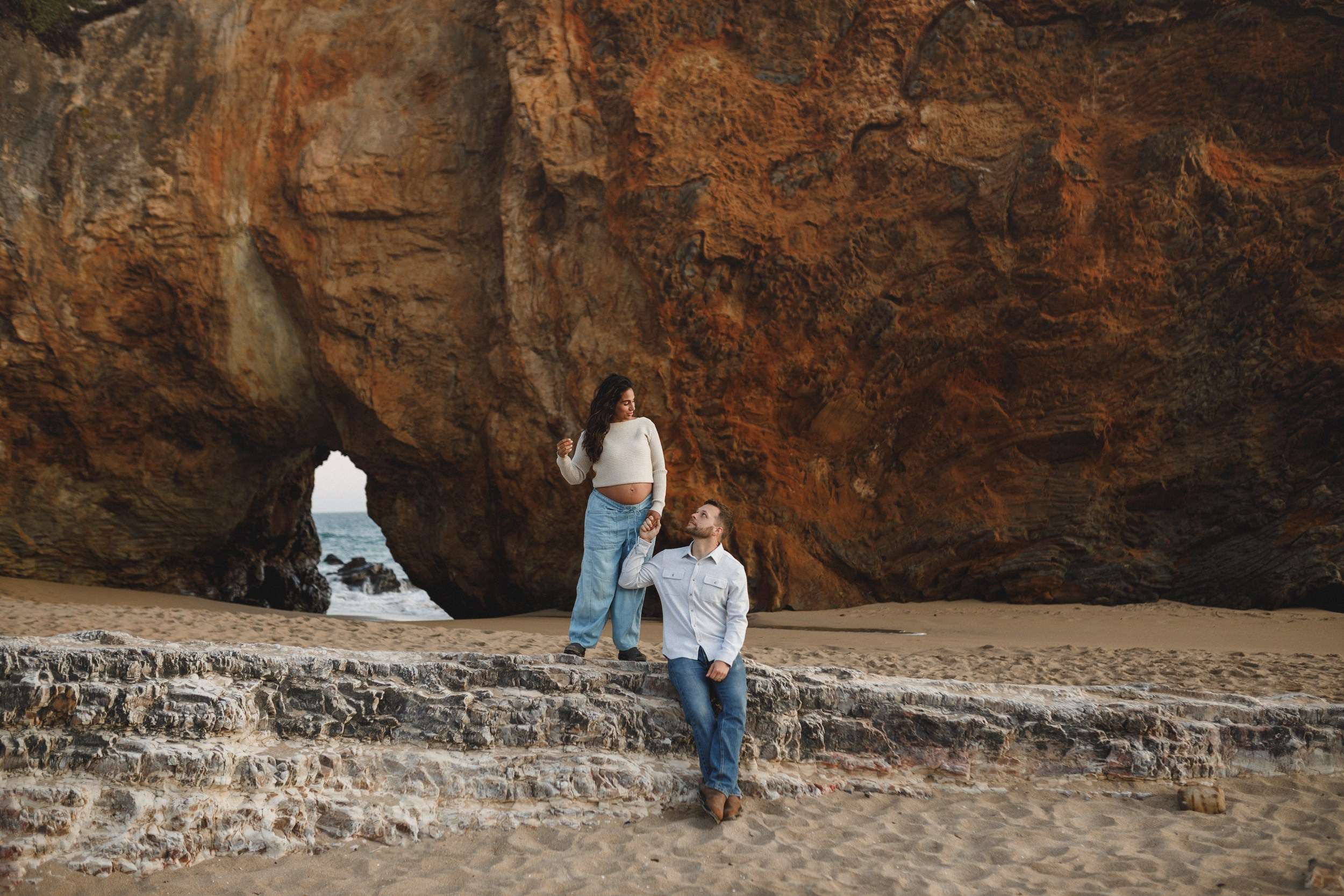 Panther Beach Sunset Maternity Story. Maternity, newborn photographer in the Bay Area|Iryna Rakivnenko