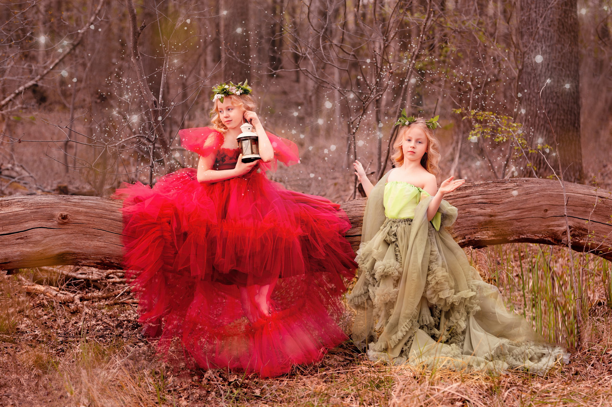 Kleine Feen im Frühlingswald. Fotografin aus NRW