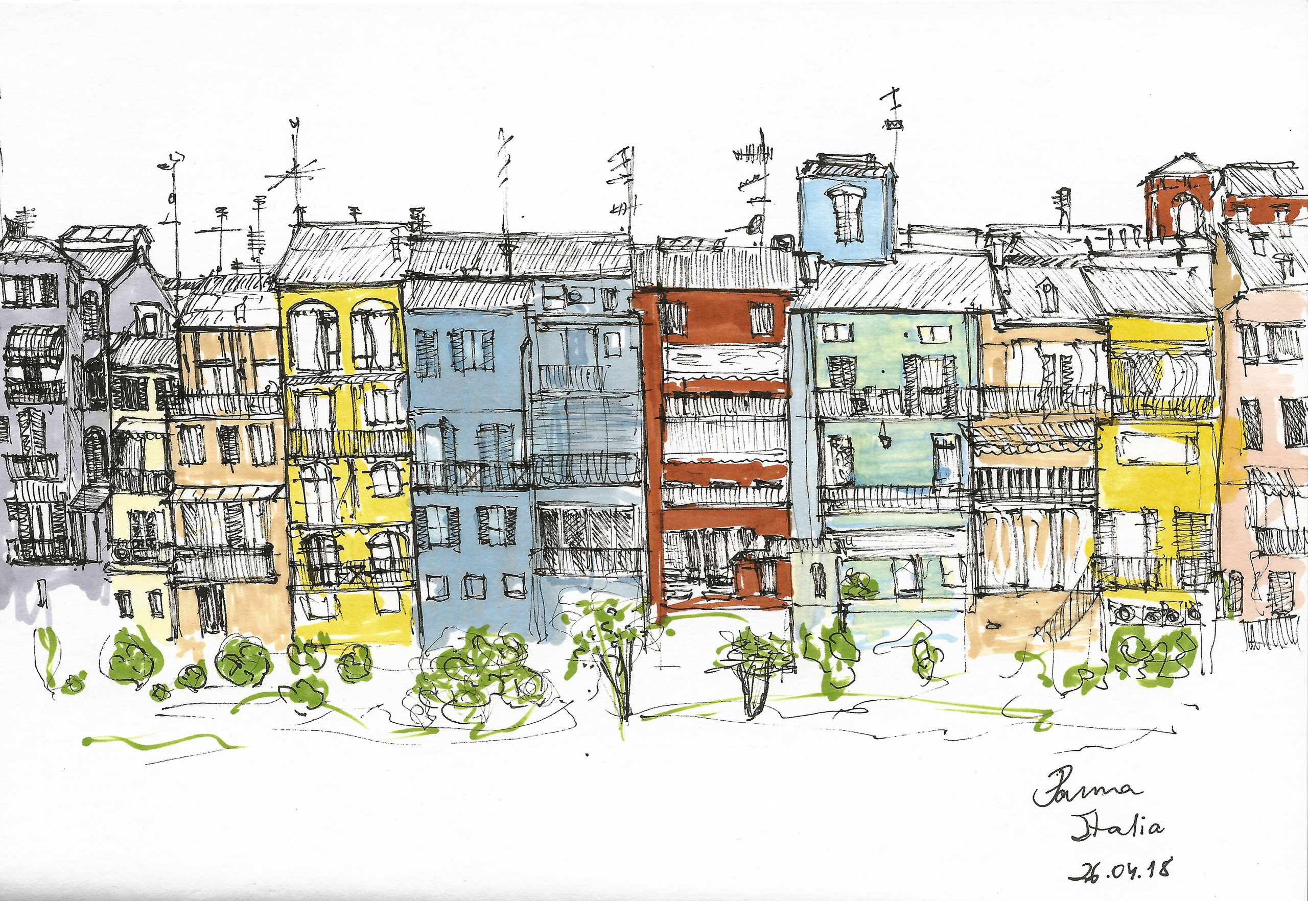 Urban views. Angelina Sorokopud. Artist in Strasbourg