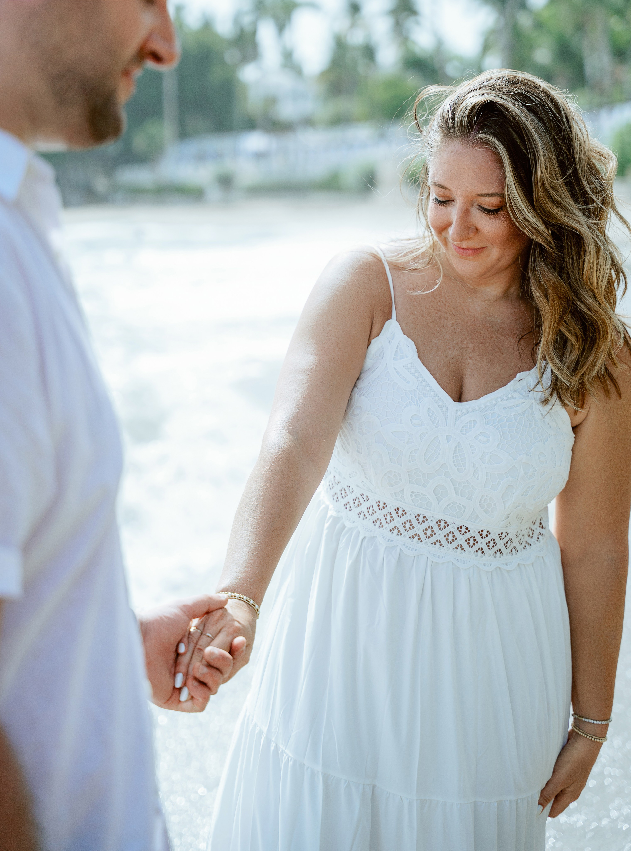 Couple's love story in a serene Puerto Plata beach setting.