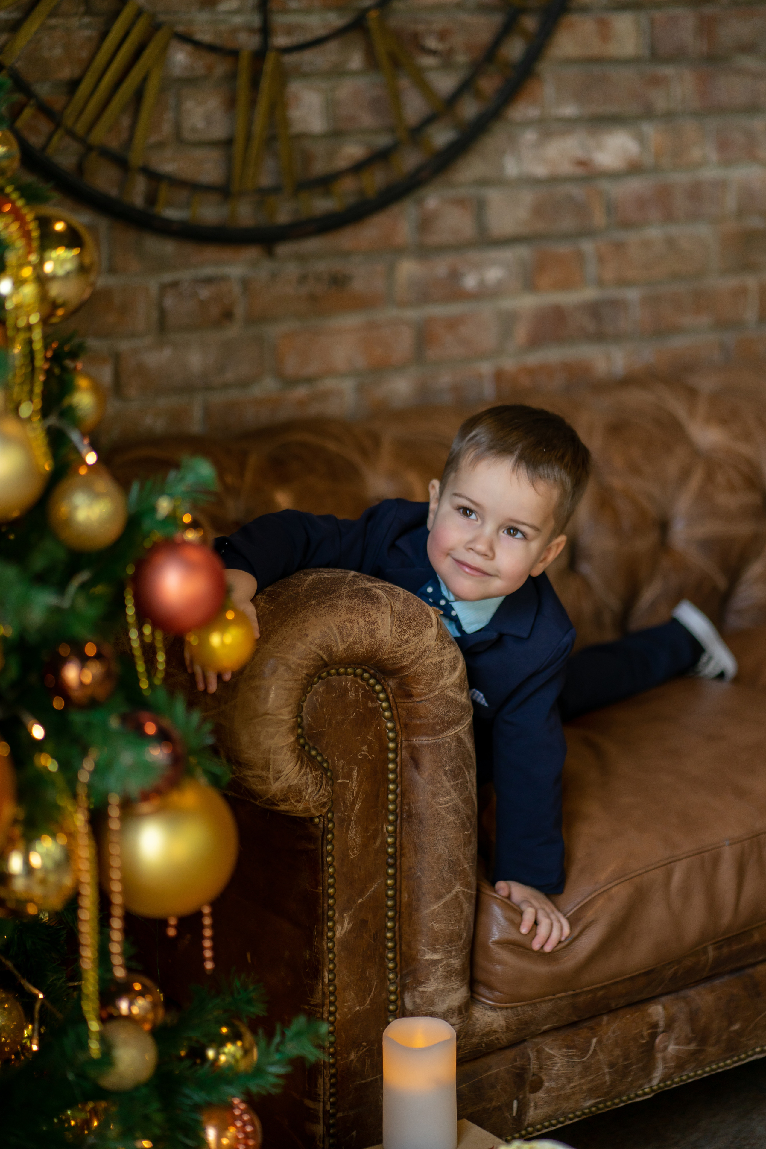 Семейная новогодняя съемка.