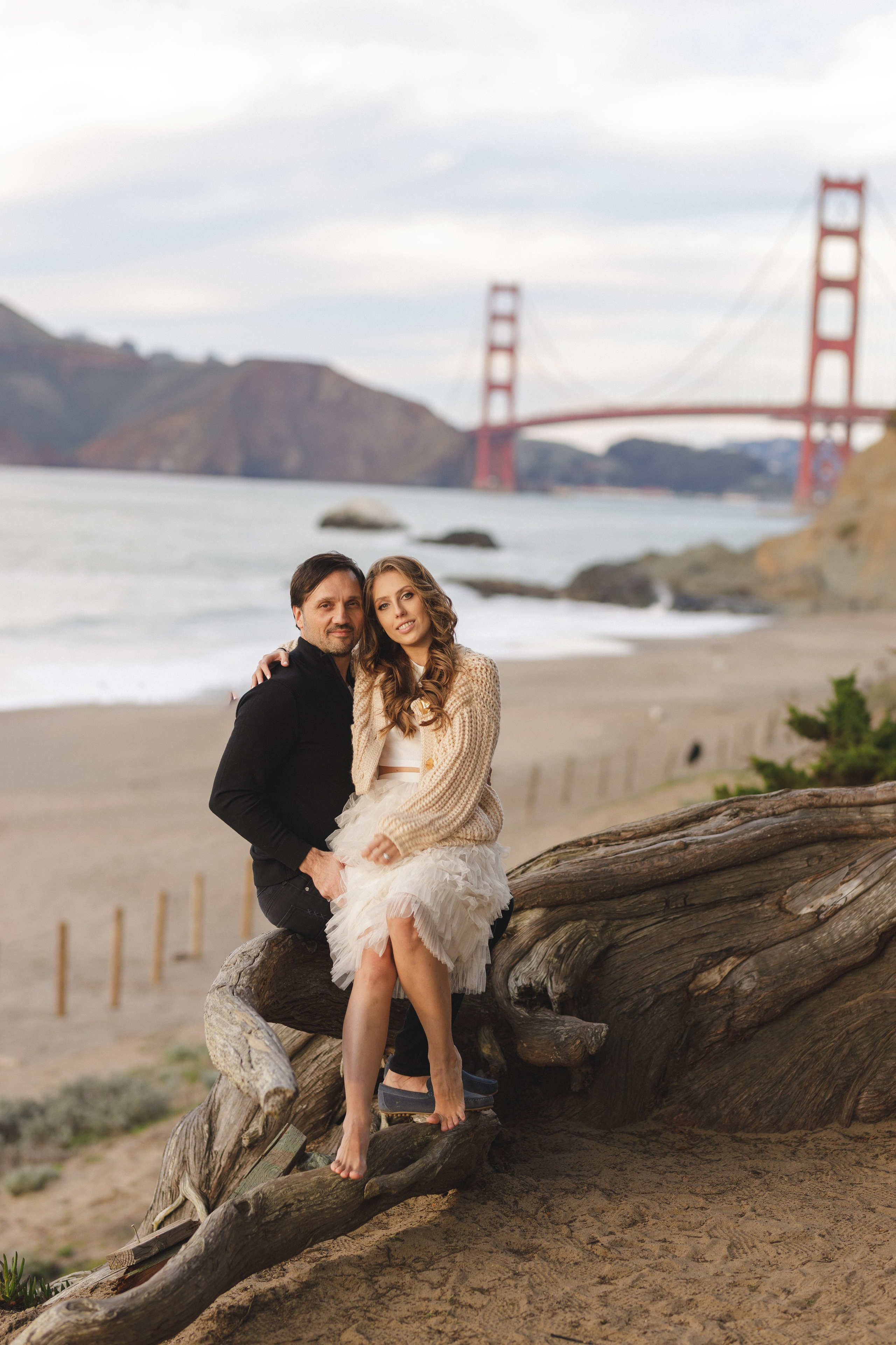 Baker beach romantic photo session