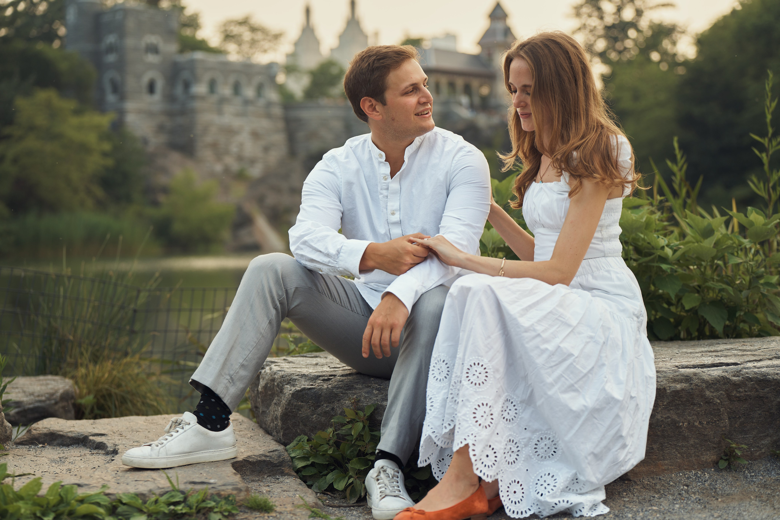Page and Chris, Central Park. Alex Pedan photography