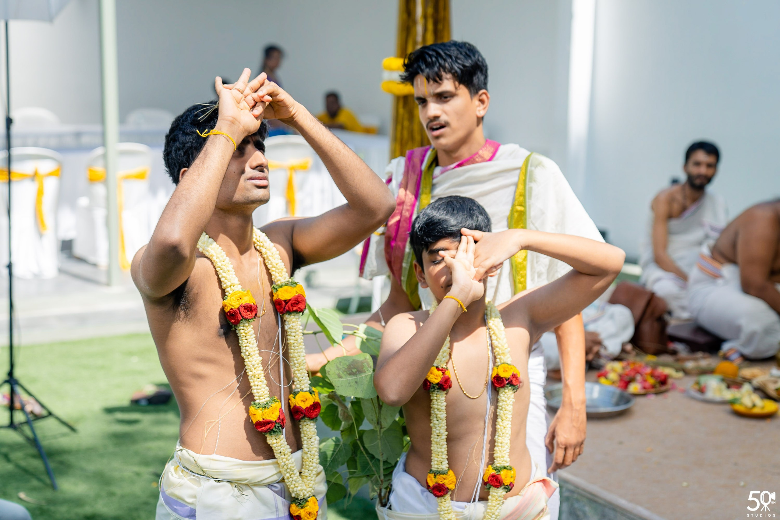 SANJAY AND SAKETH UPANAYANA. 50mm STUDIOS