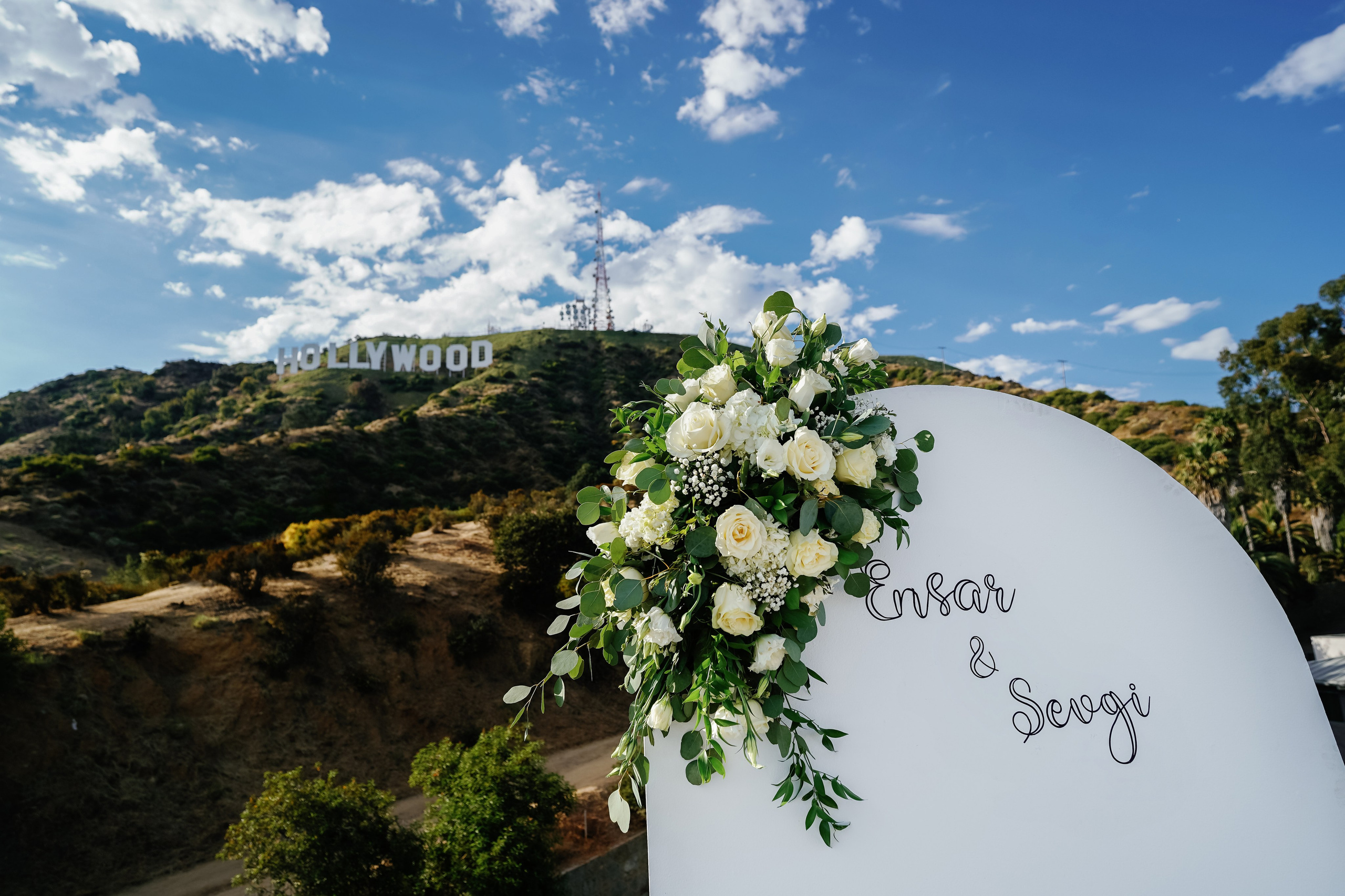 Wedding at the Hollywood Sign Venue, Los Angeles, California. Wedding Photography & Videography Team in California, Los Angeles, San Francisco, San Diego and Travel