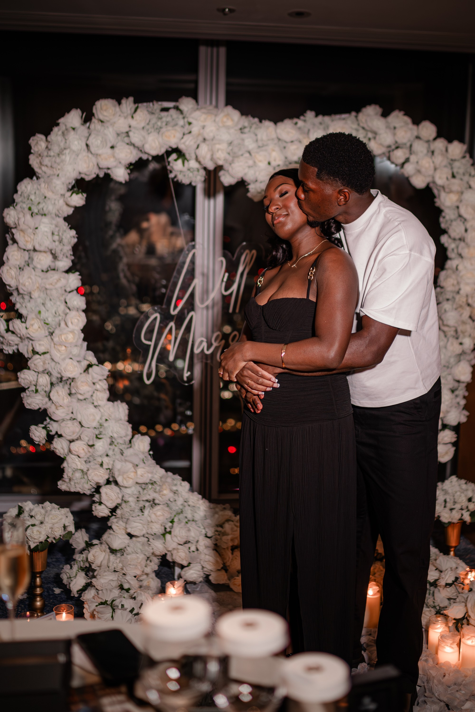 The proposal in The Shard. Tonya Kyrylenko photographer in London