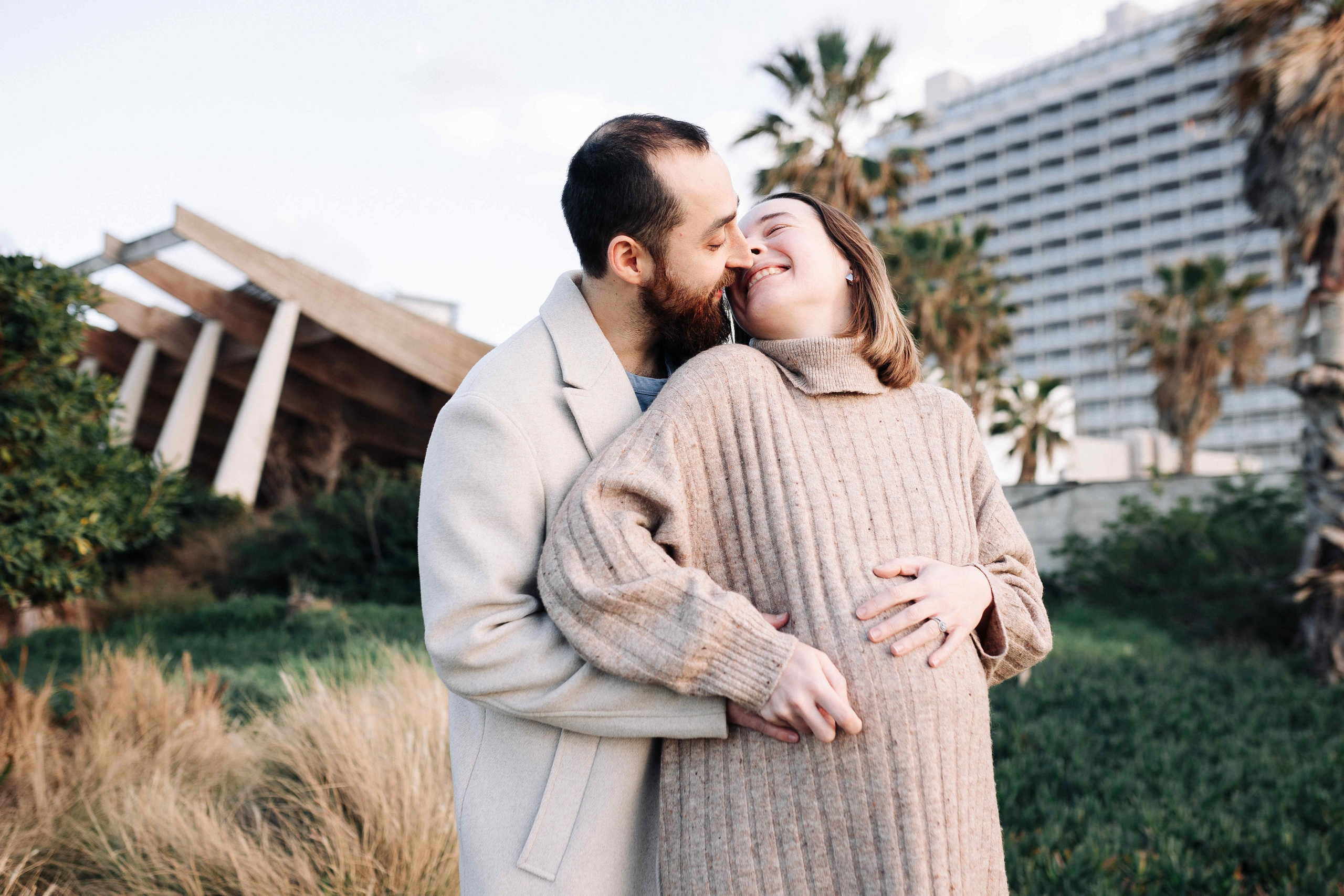 WINTER, PREGNANCY PHOTOSESSION (TEL AVIV). PHOTOGRAPHER IN ISRAEL