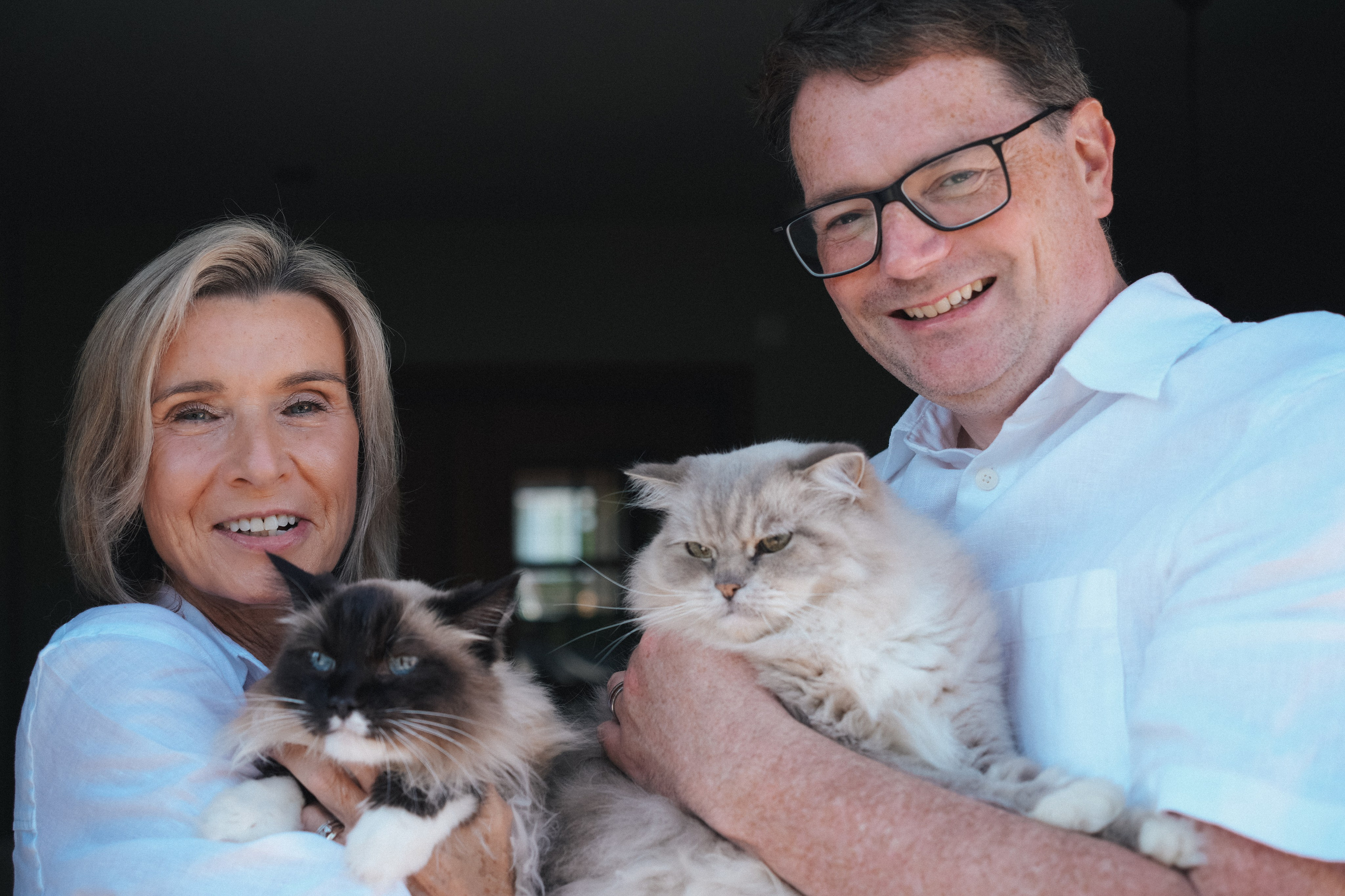 Natural family photography including pet cat, cosy at-home portraits Solihull.