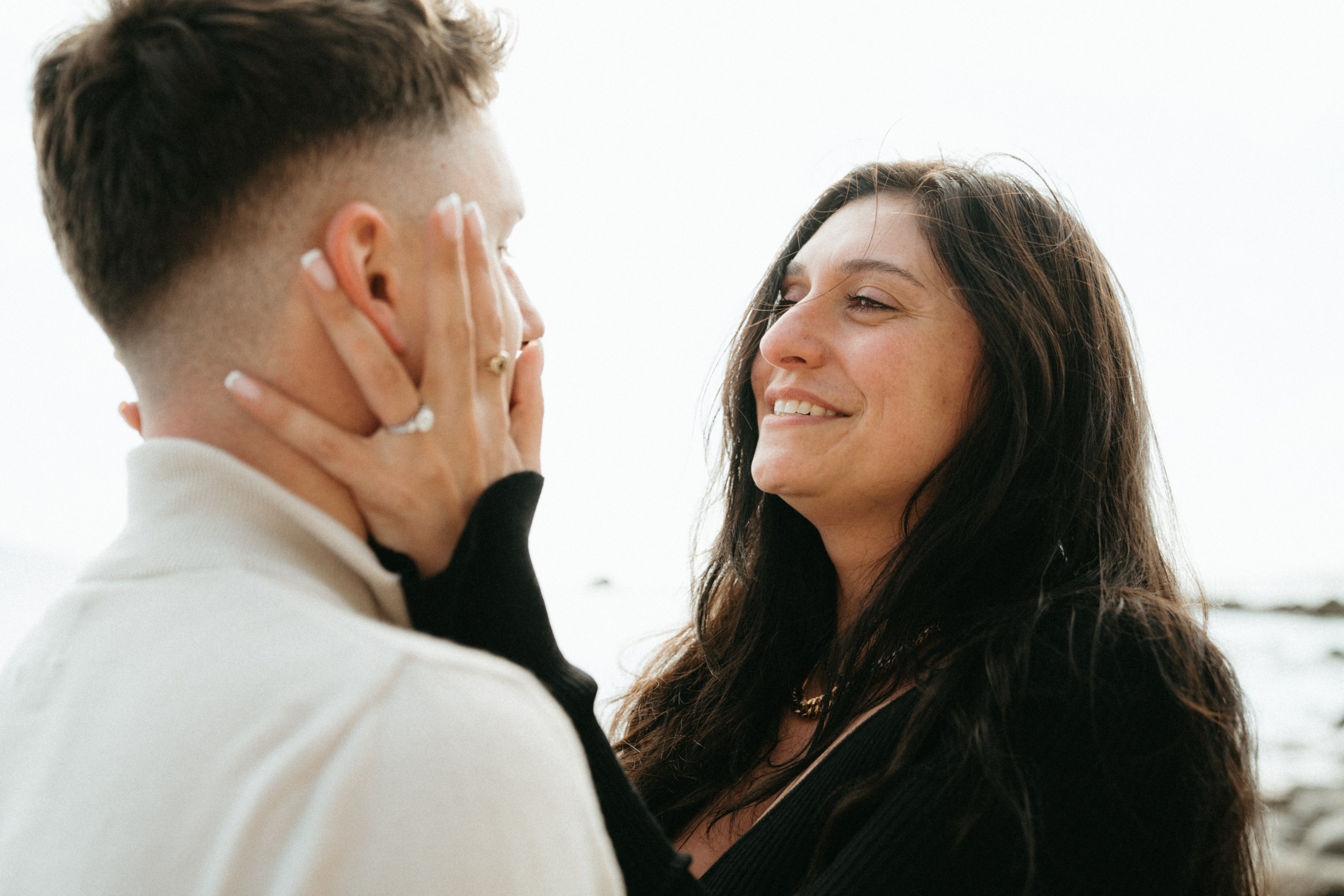Proposal at Silverstrand Beach, co Galway. Wedding and family photographer Ireland